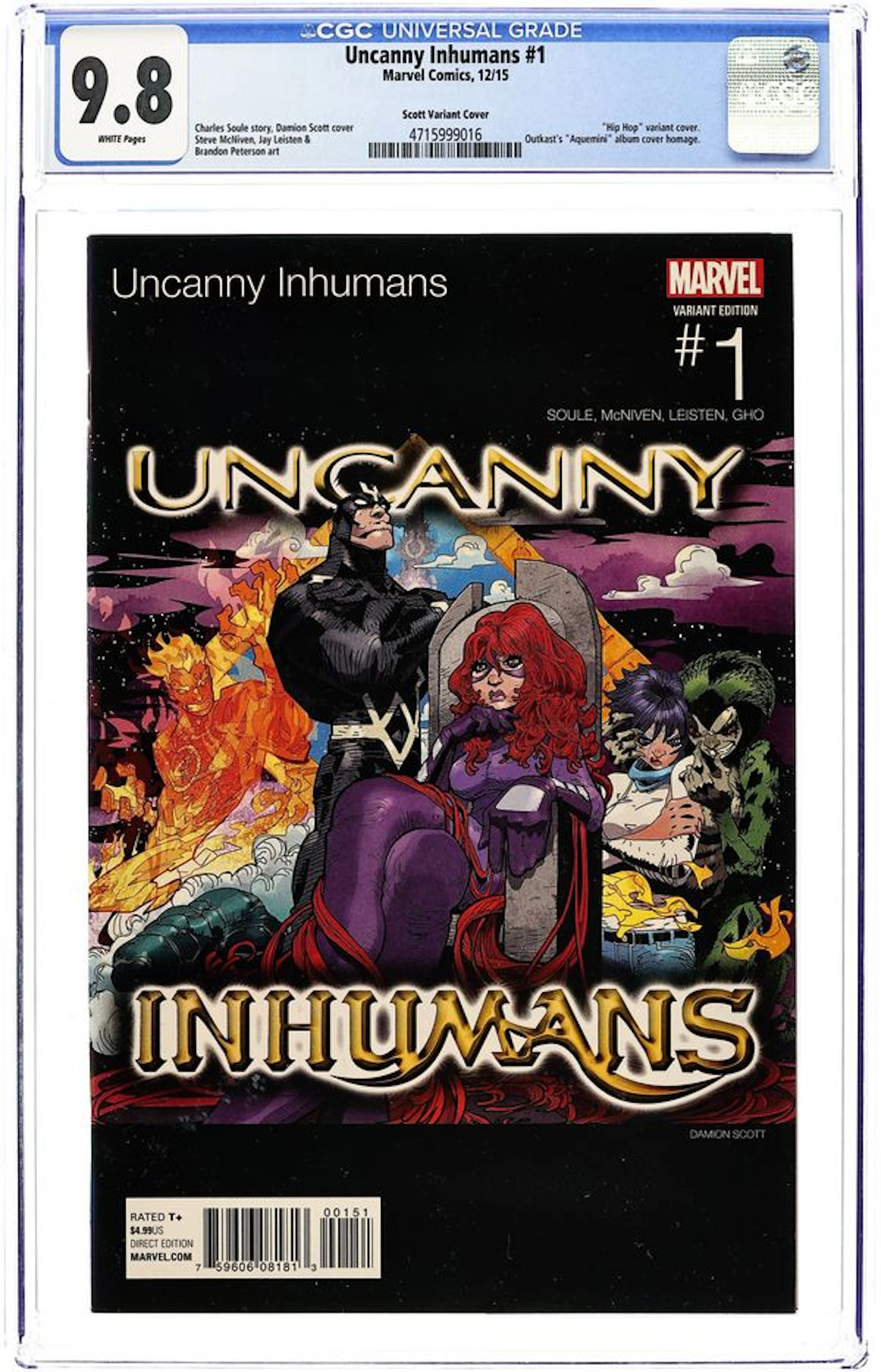 Uncanny Inhumans (2015) 1I CGC 9.8
