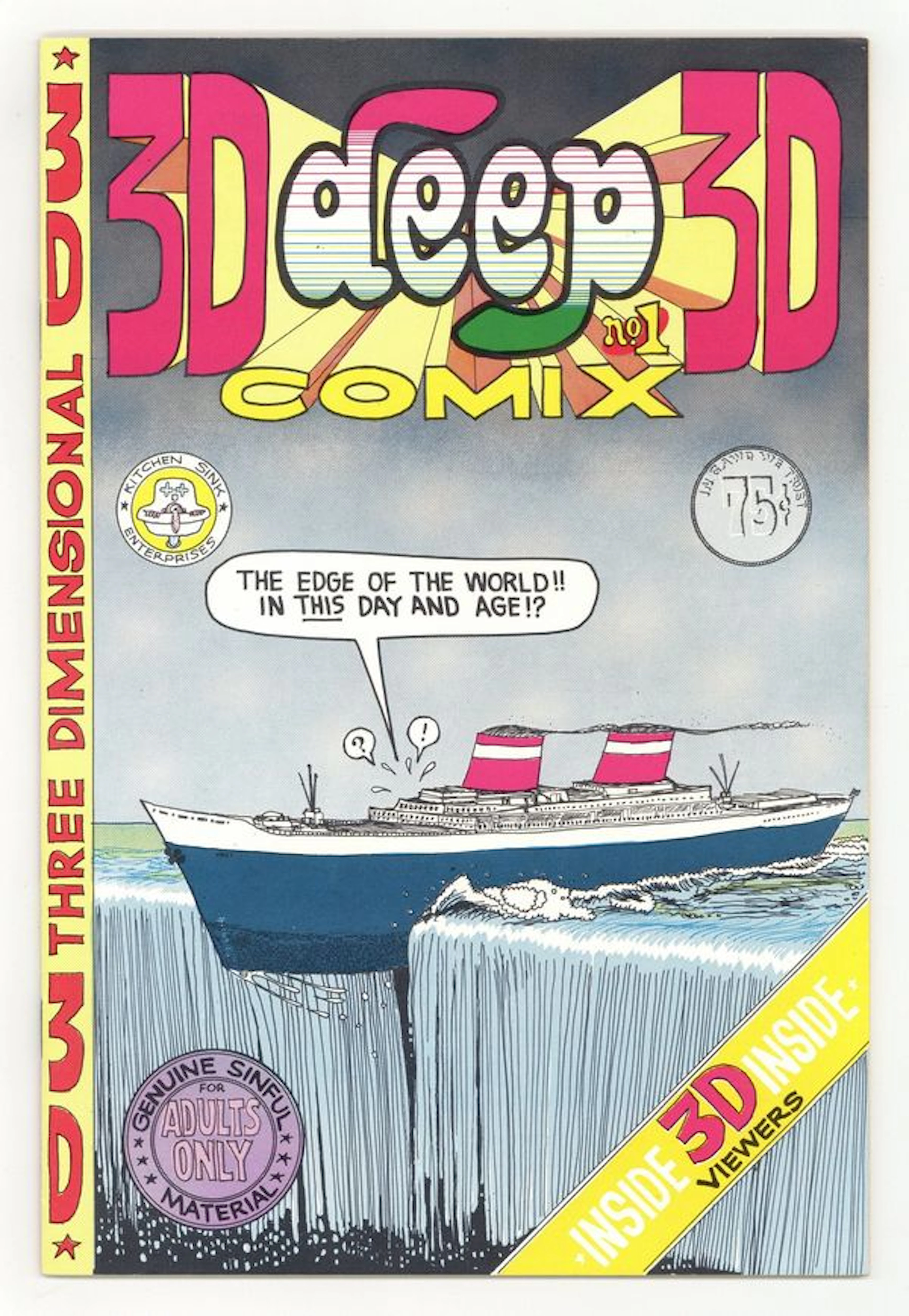 Deep 3-D Comix (1970) #1, 1st Printing FN 6.0