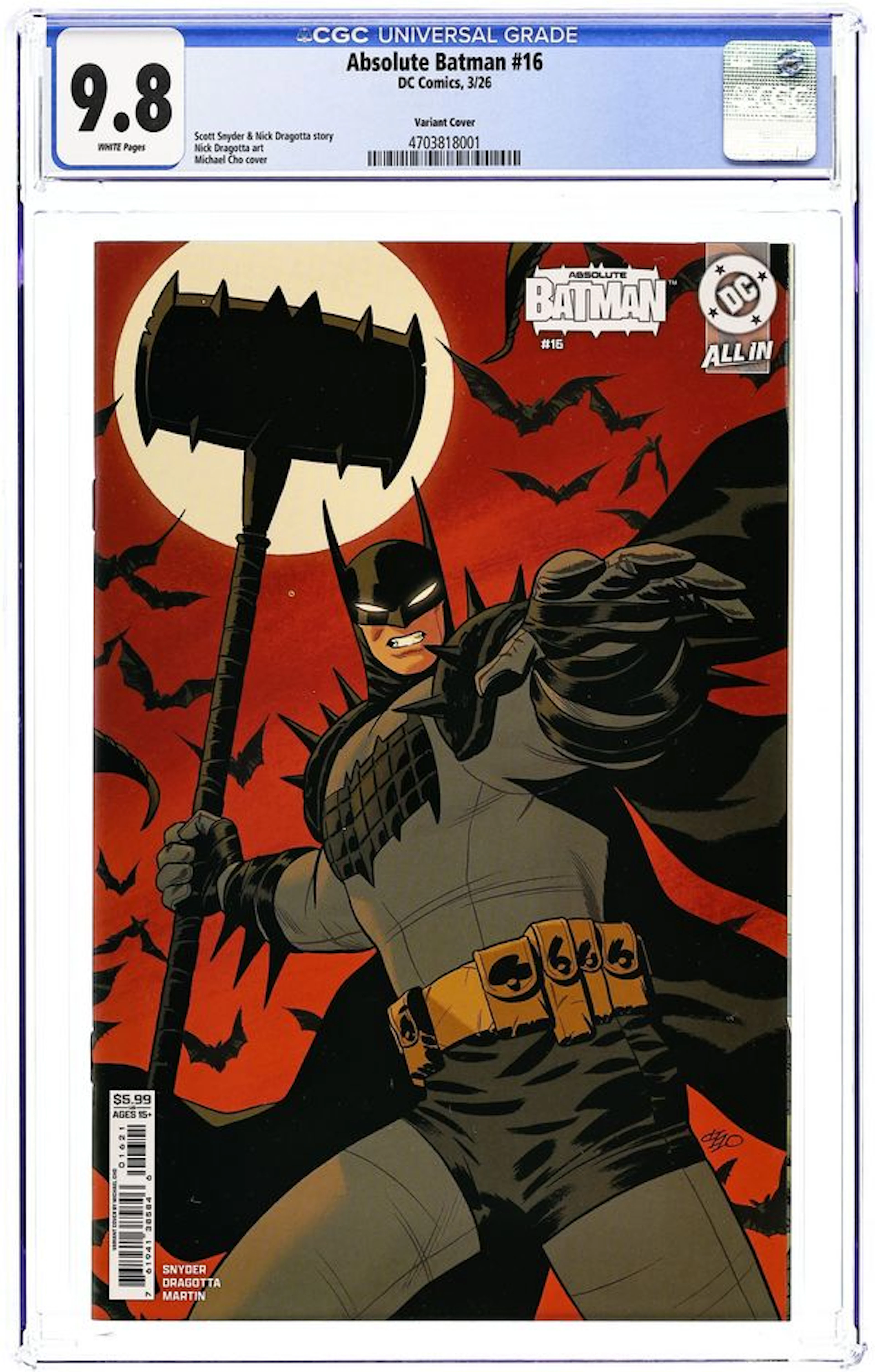 Absolute Batman (2024 DC) 16B CGC 9.8