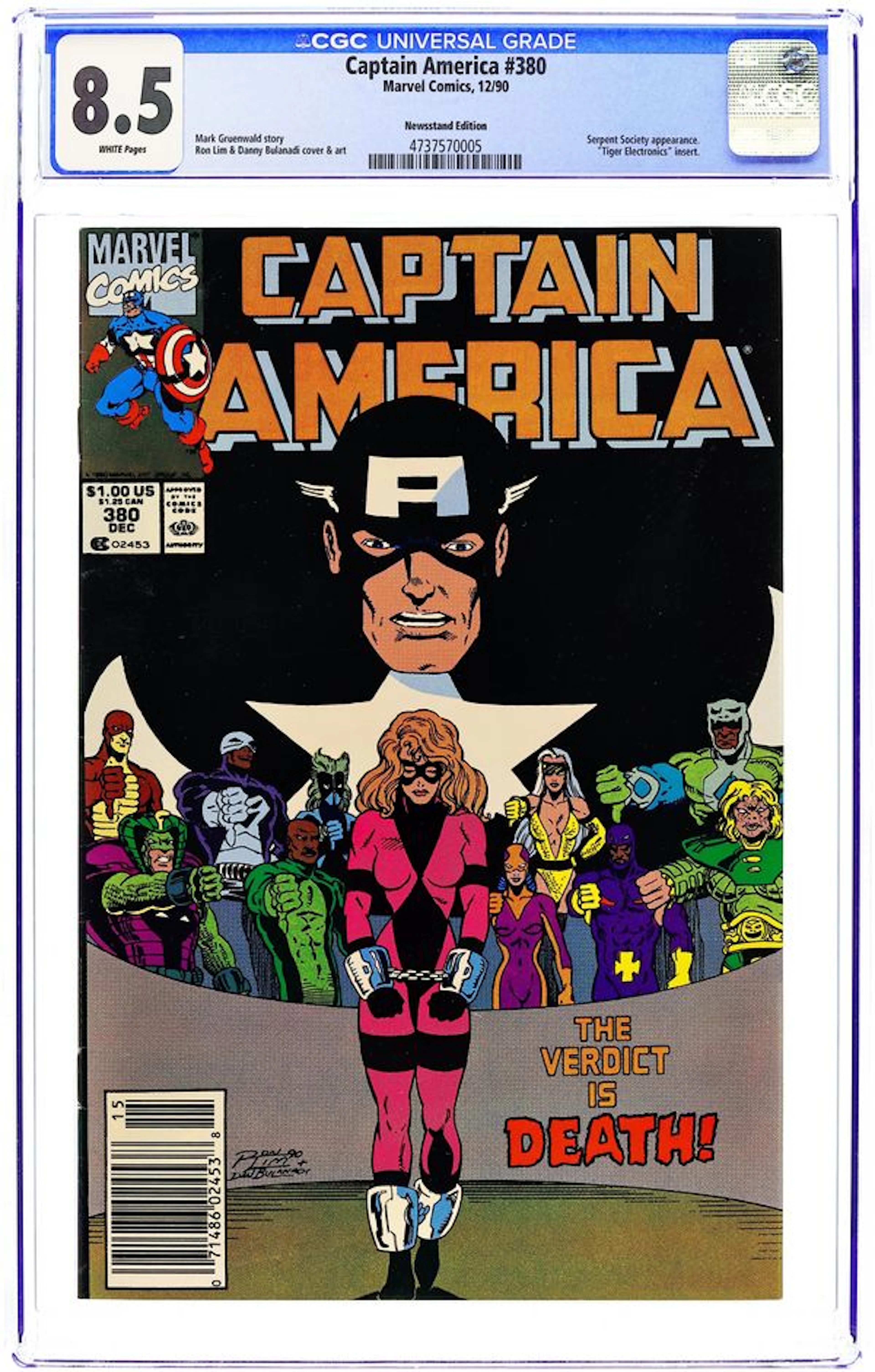 Captain America (1968 1st Series) 380N CGC 8.5