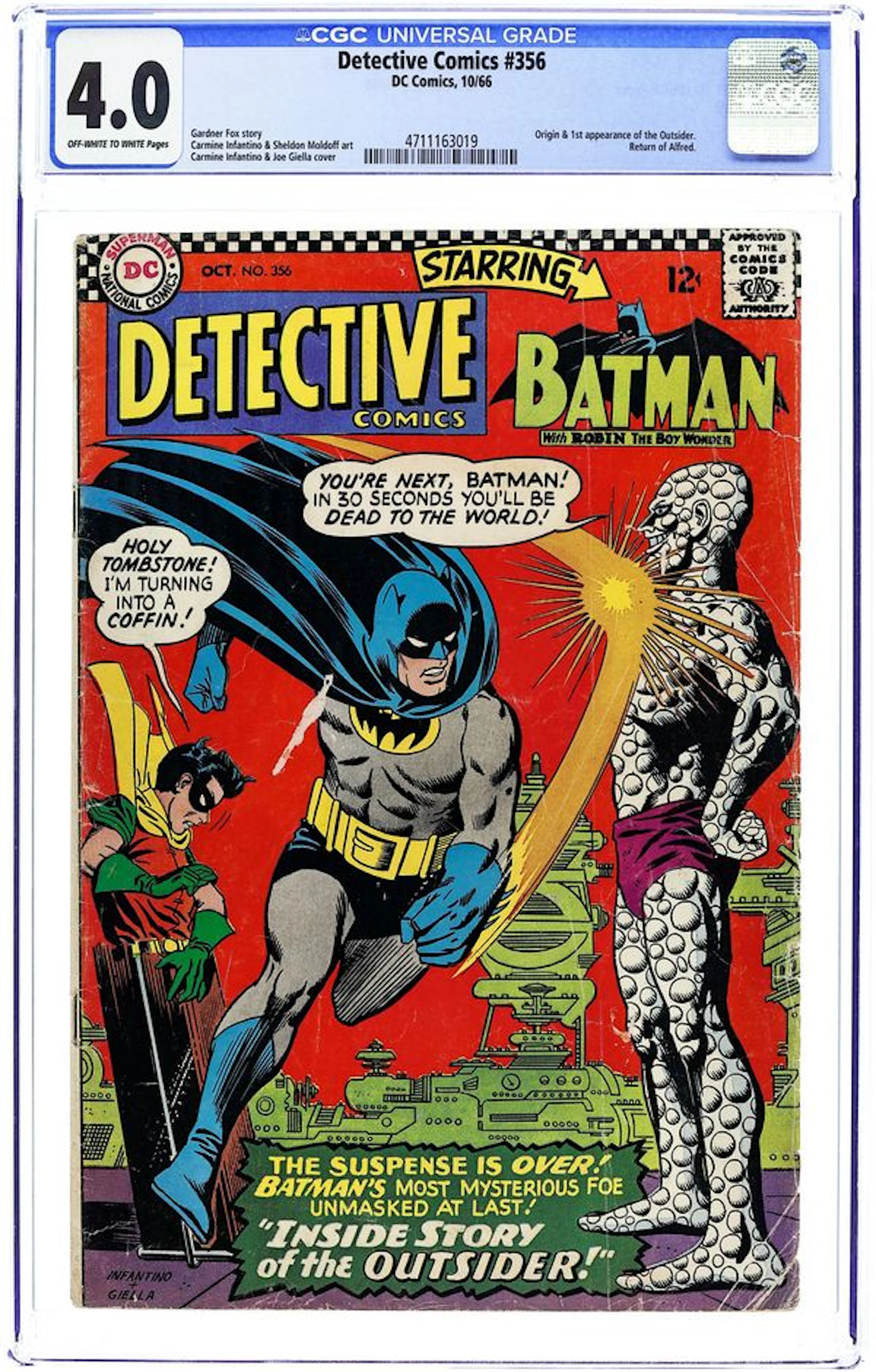 Detective Comics (1937 1st Series) 356 CGC 4.0