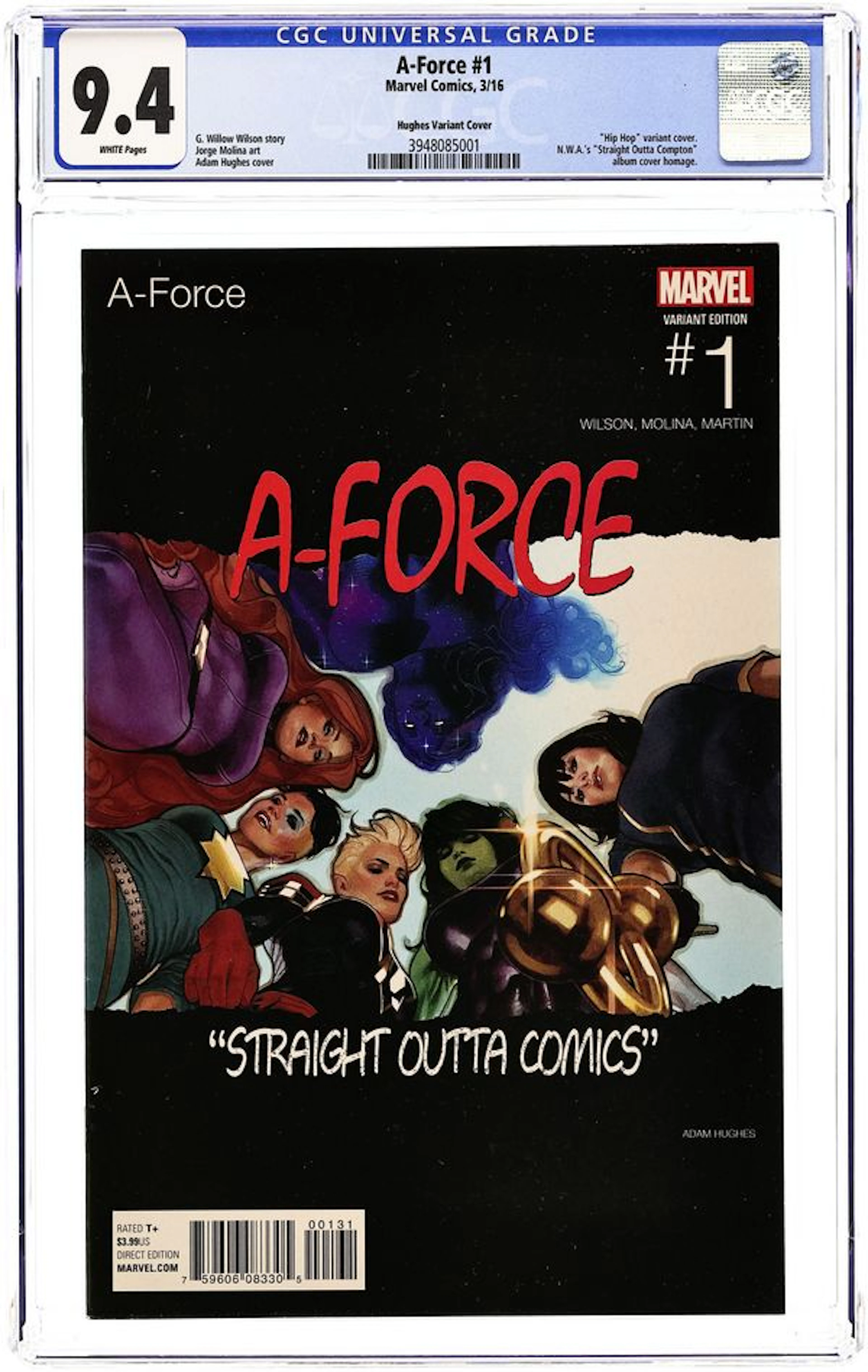 A-Force (2016 2nd Series) 1E CGC 9.4
