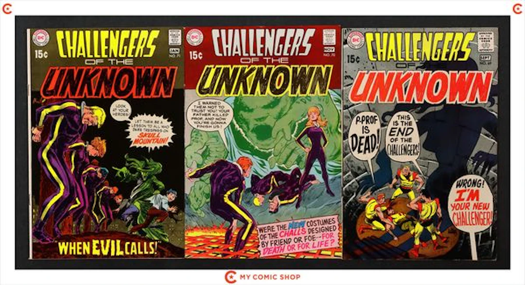 Challengers of the Unknown Lot of 3
