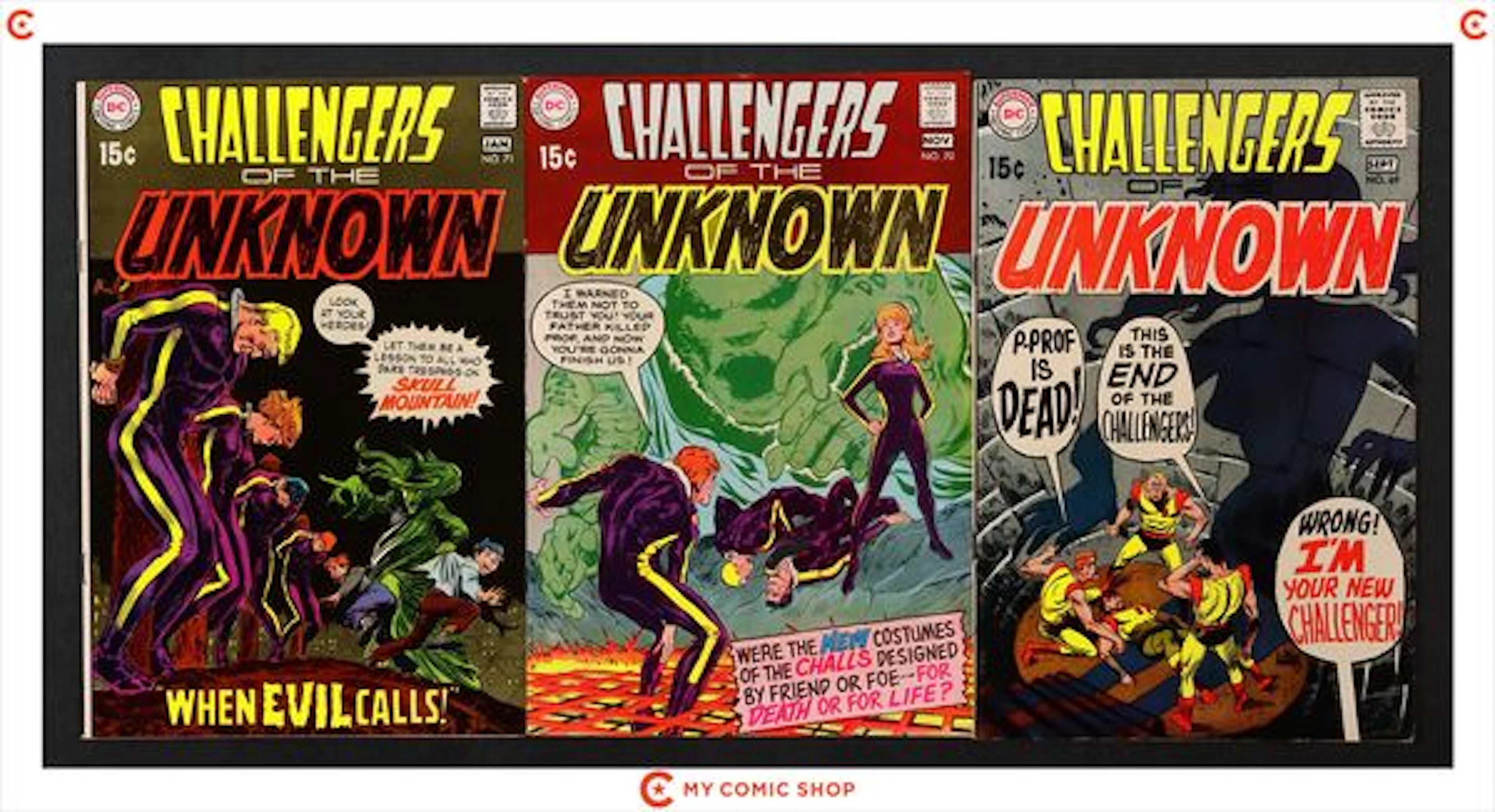 Challengers of the Unknown Lot of 3