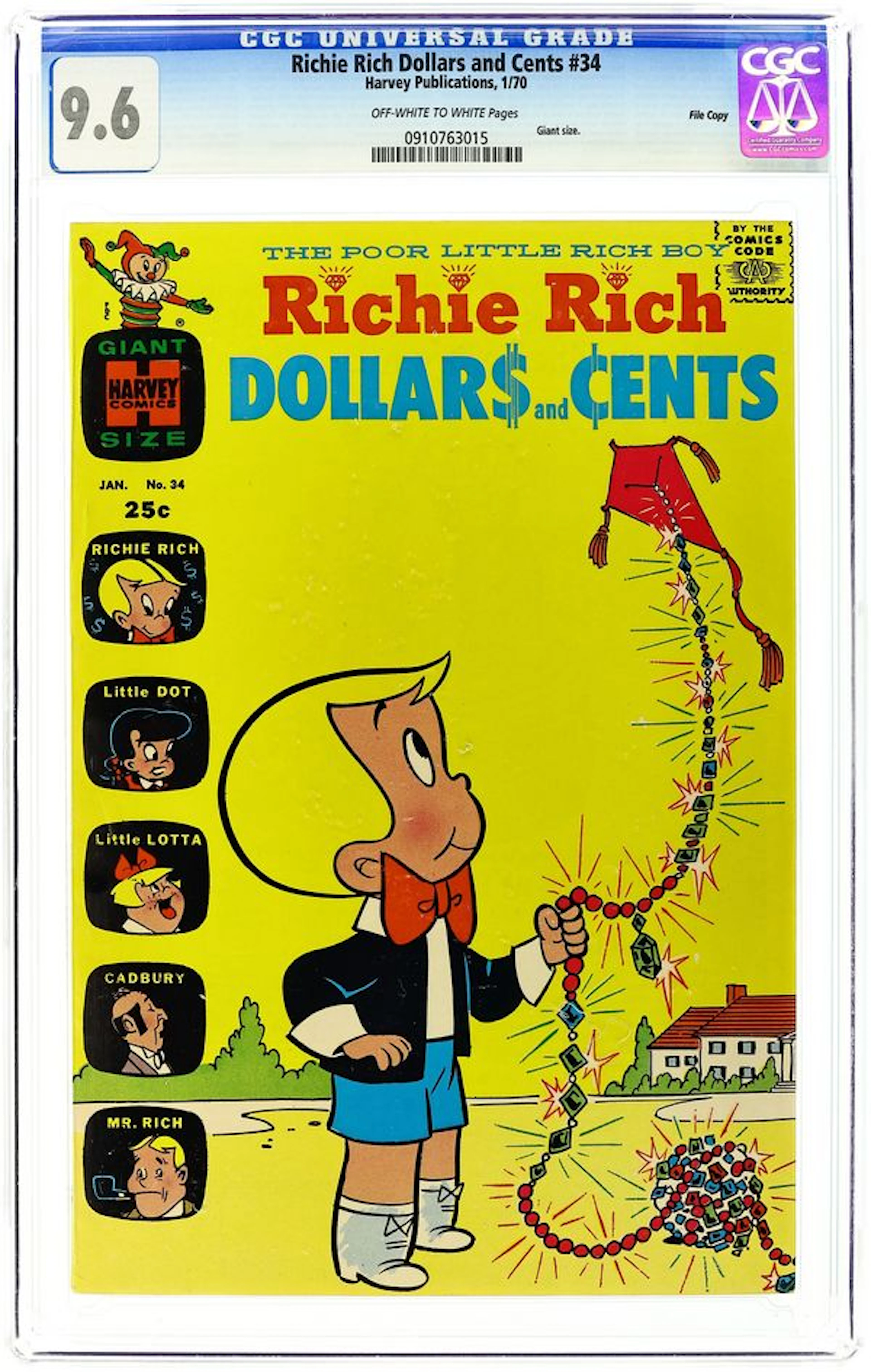 Richie Rich Dollars and Cents (1963) 34 CGC 9.6
