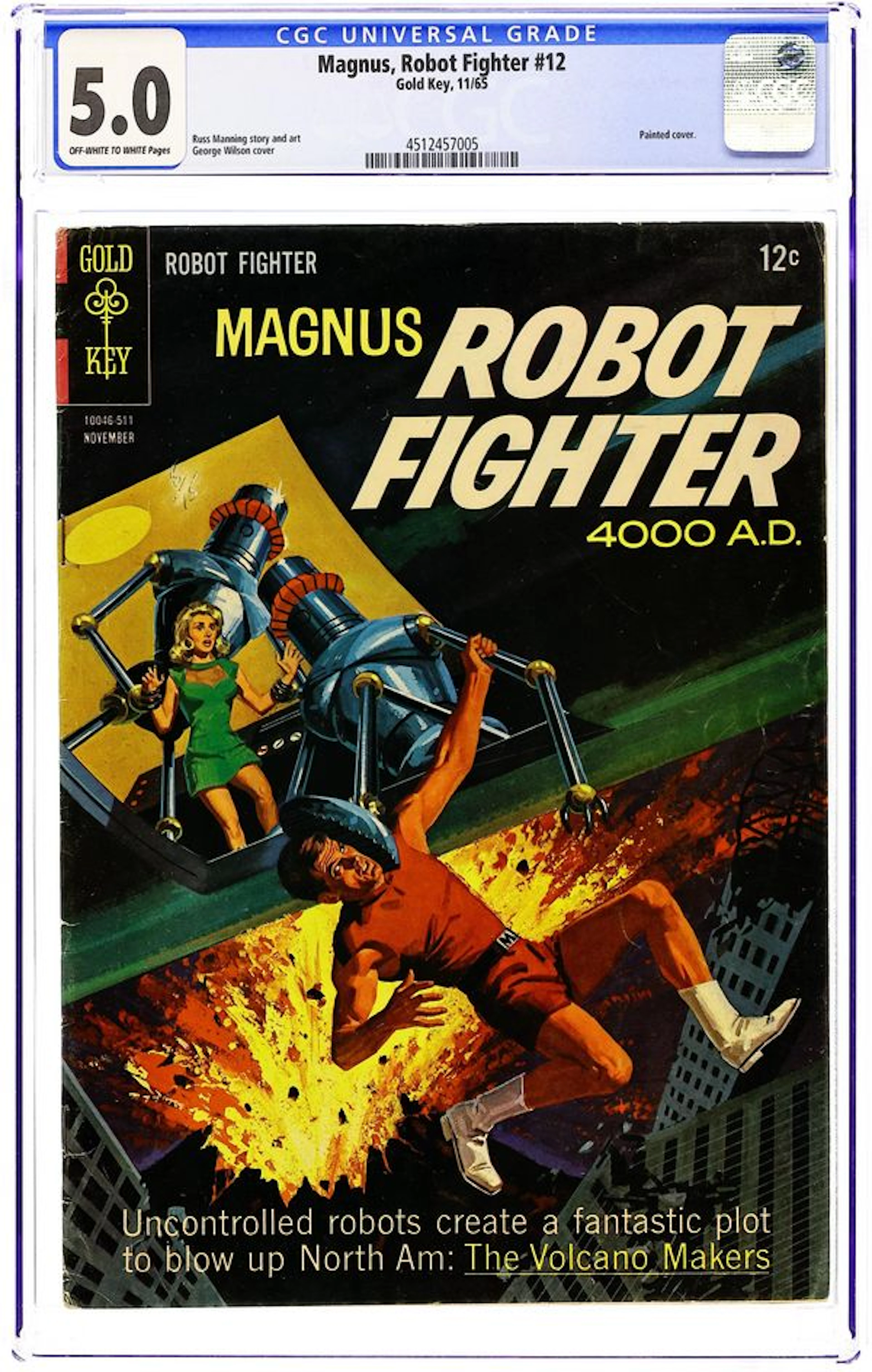 Magnus Robot Fighter (1963 Gold Key) 12 CGC 5.0