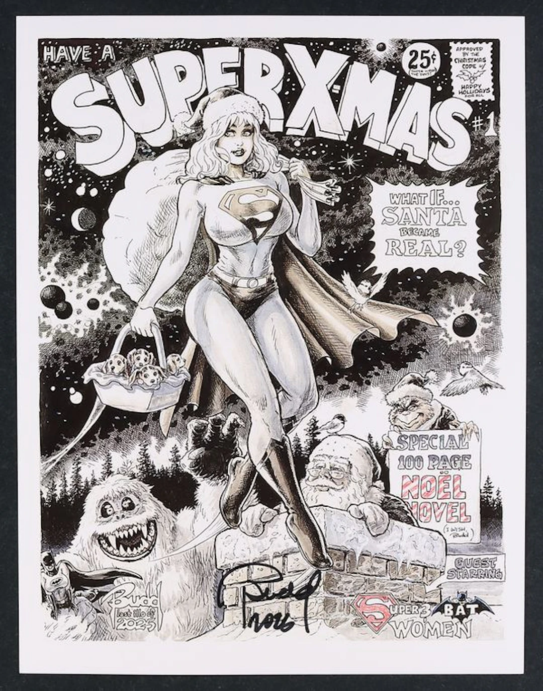 Have A Super X-Mas Print by Budd Root