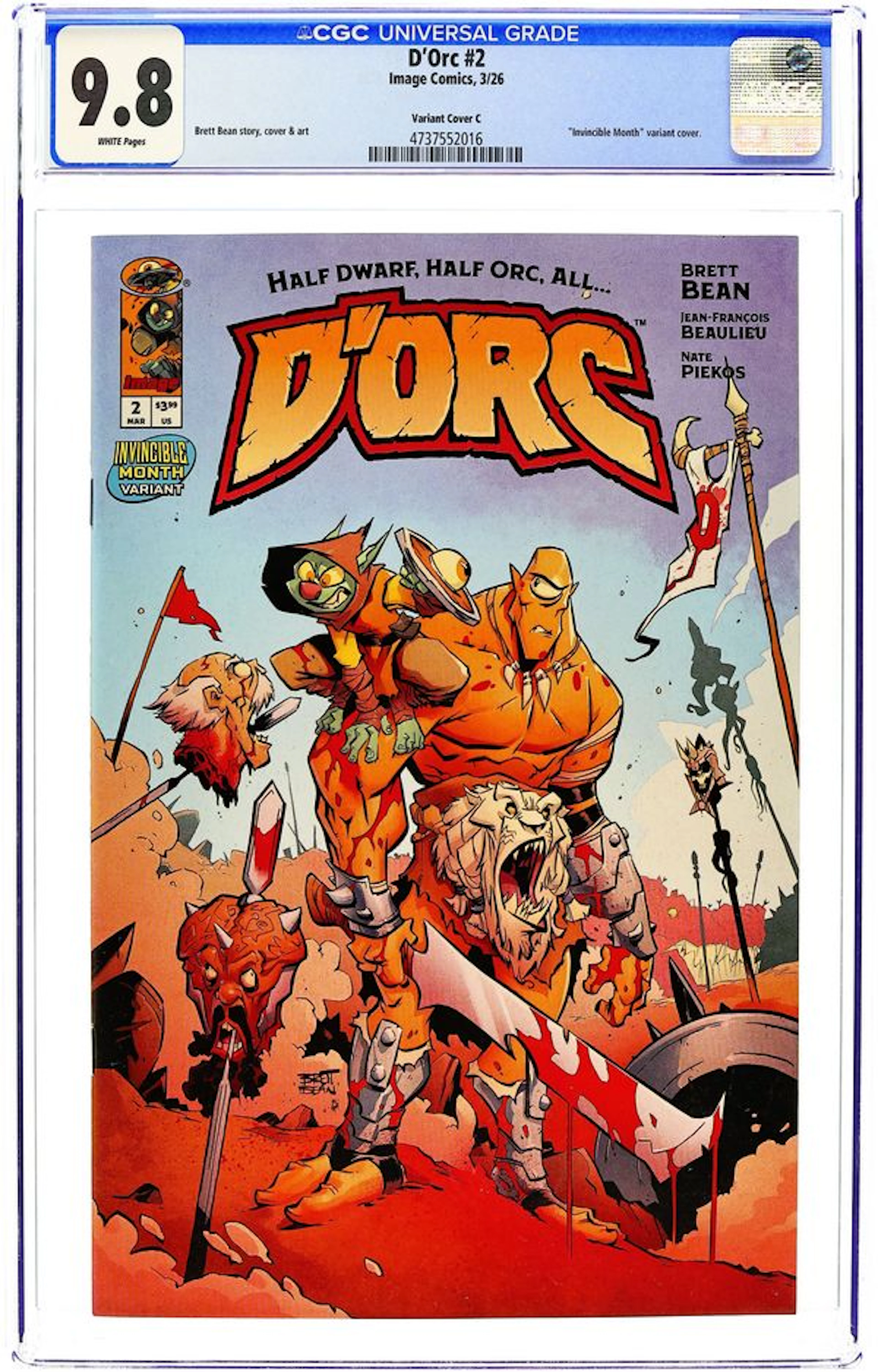 D'orc (2026 Image) 2C CGC 9.8