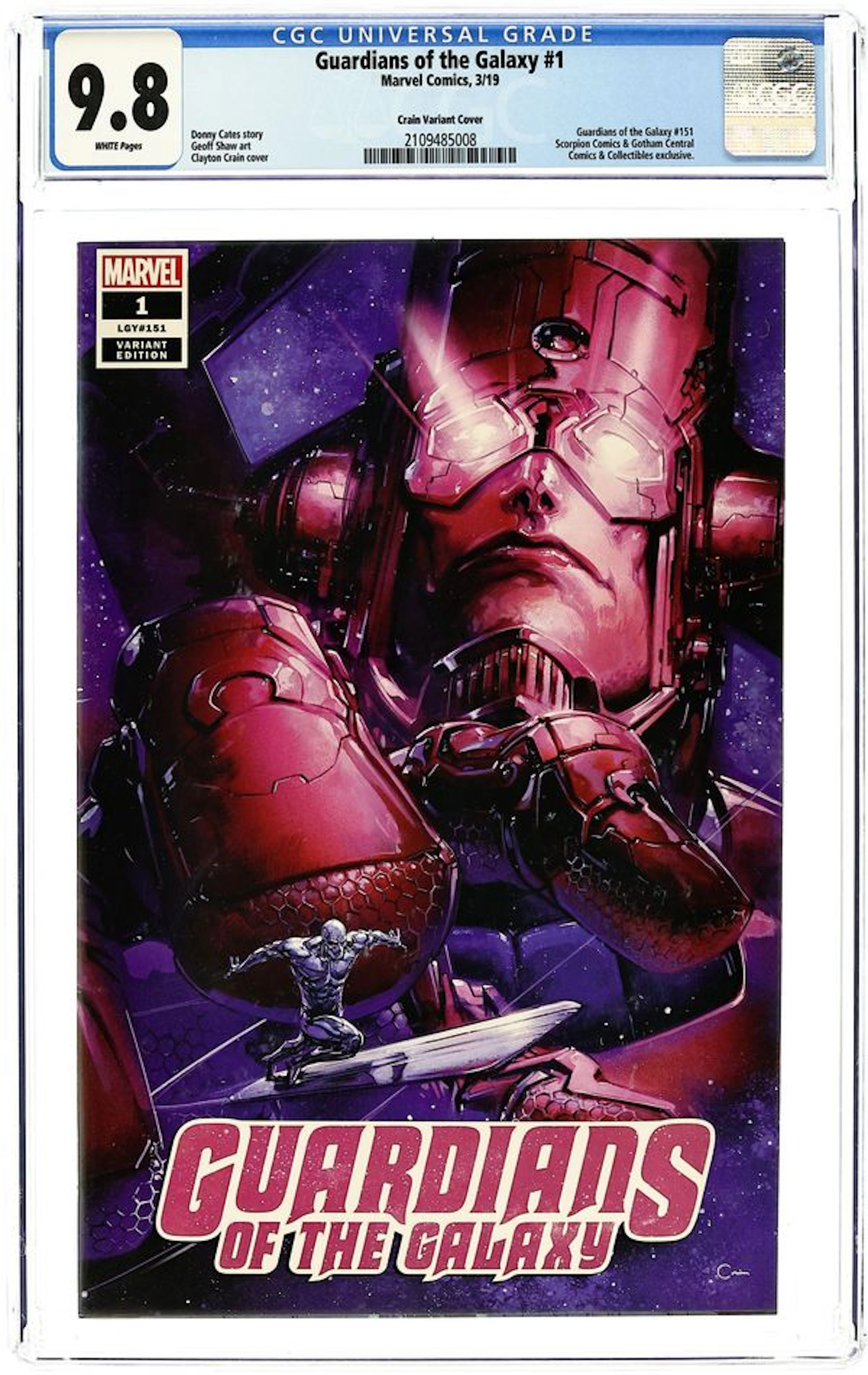 Guardians of the Galaxy (2019 6th Series) 1SCORPION.A CGC 9.8