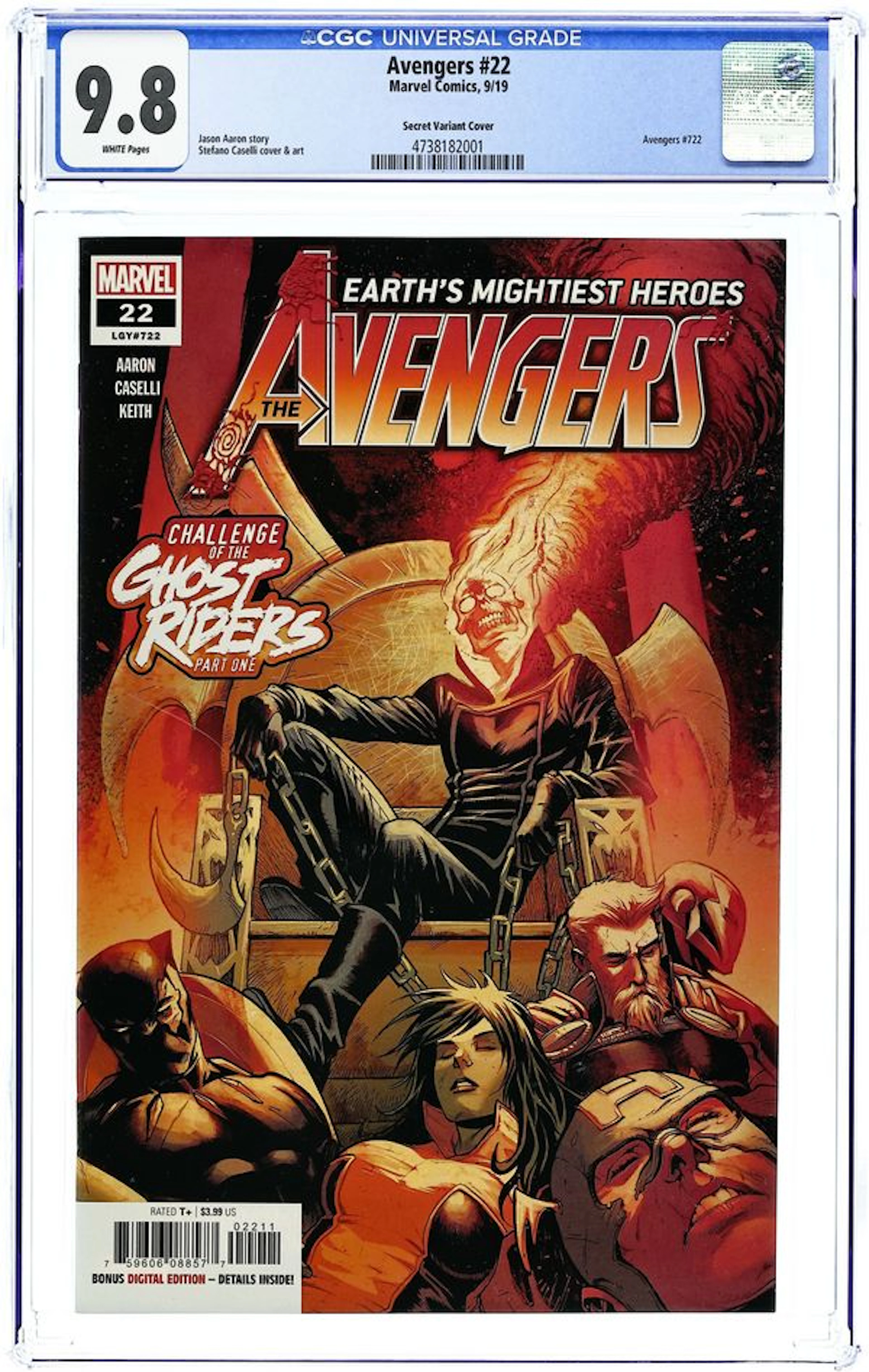 Avengers (2018 8th Series) 22C CGC 9.8