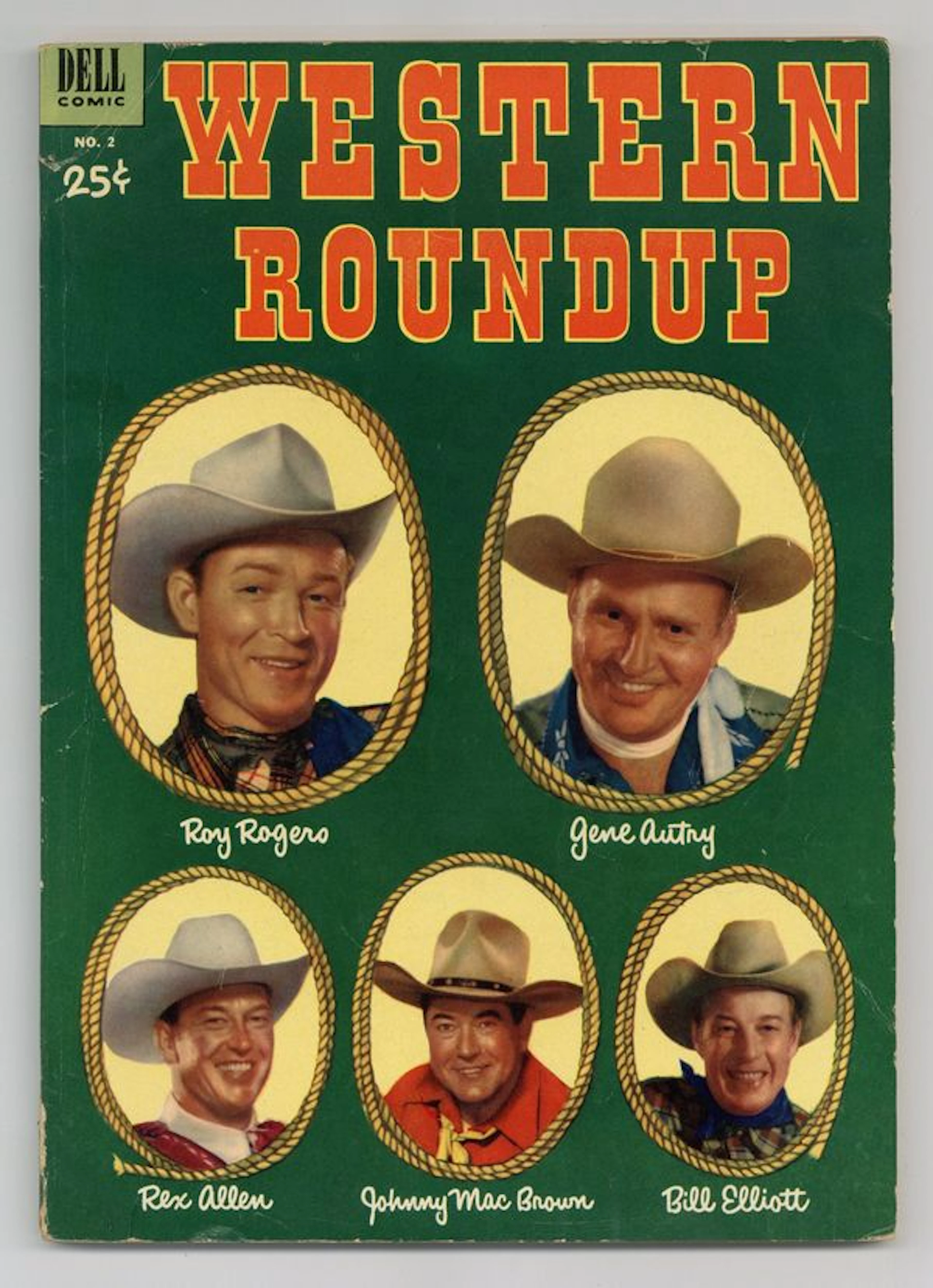 Dell Giant Western Roundup (1952-1959 Dell) 2 VG 4.0 (R)