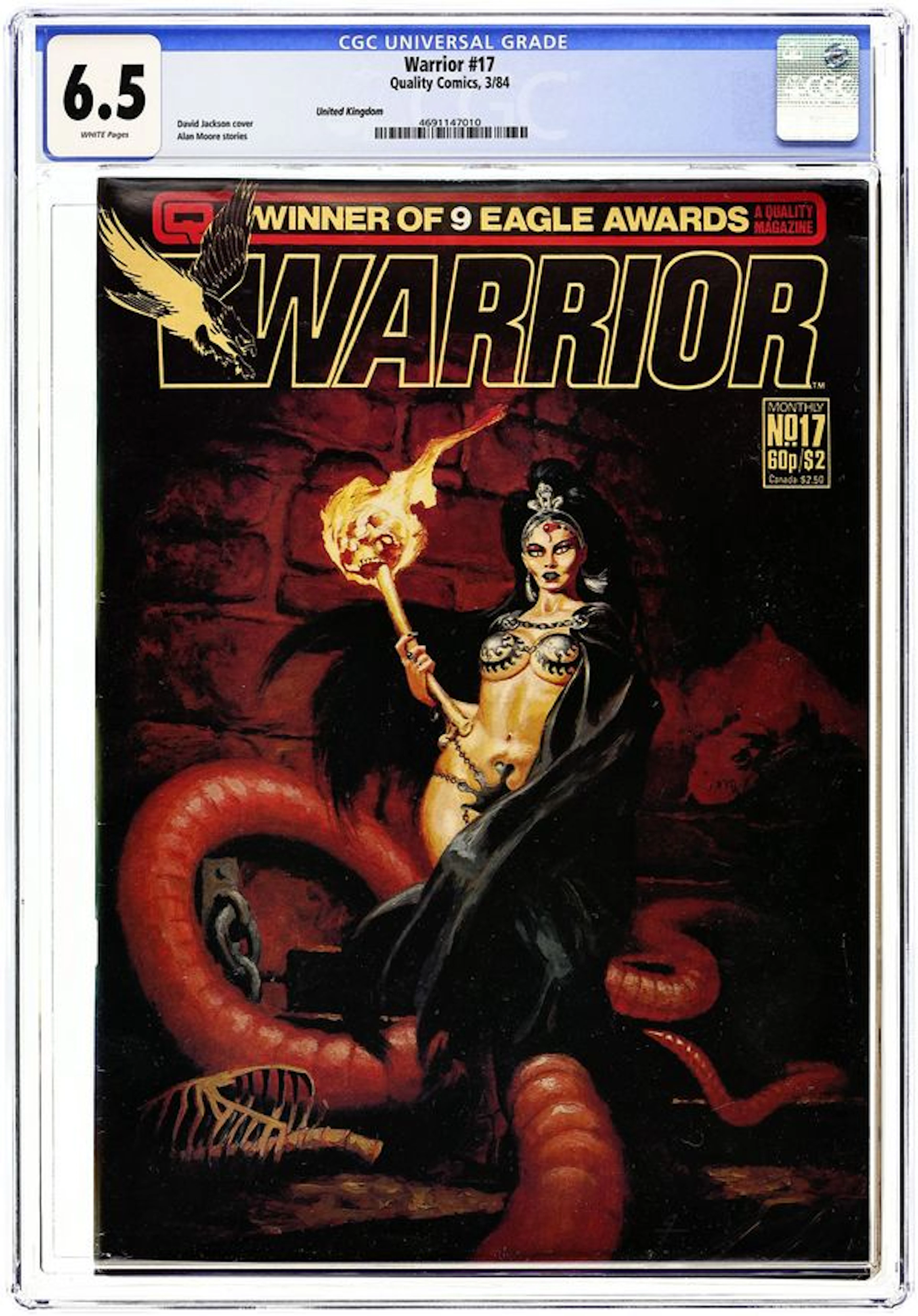 Warrior (UK 1982 Quality) 17 CGC 6.5