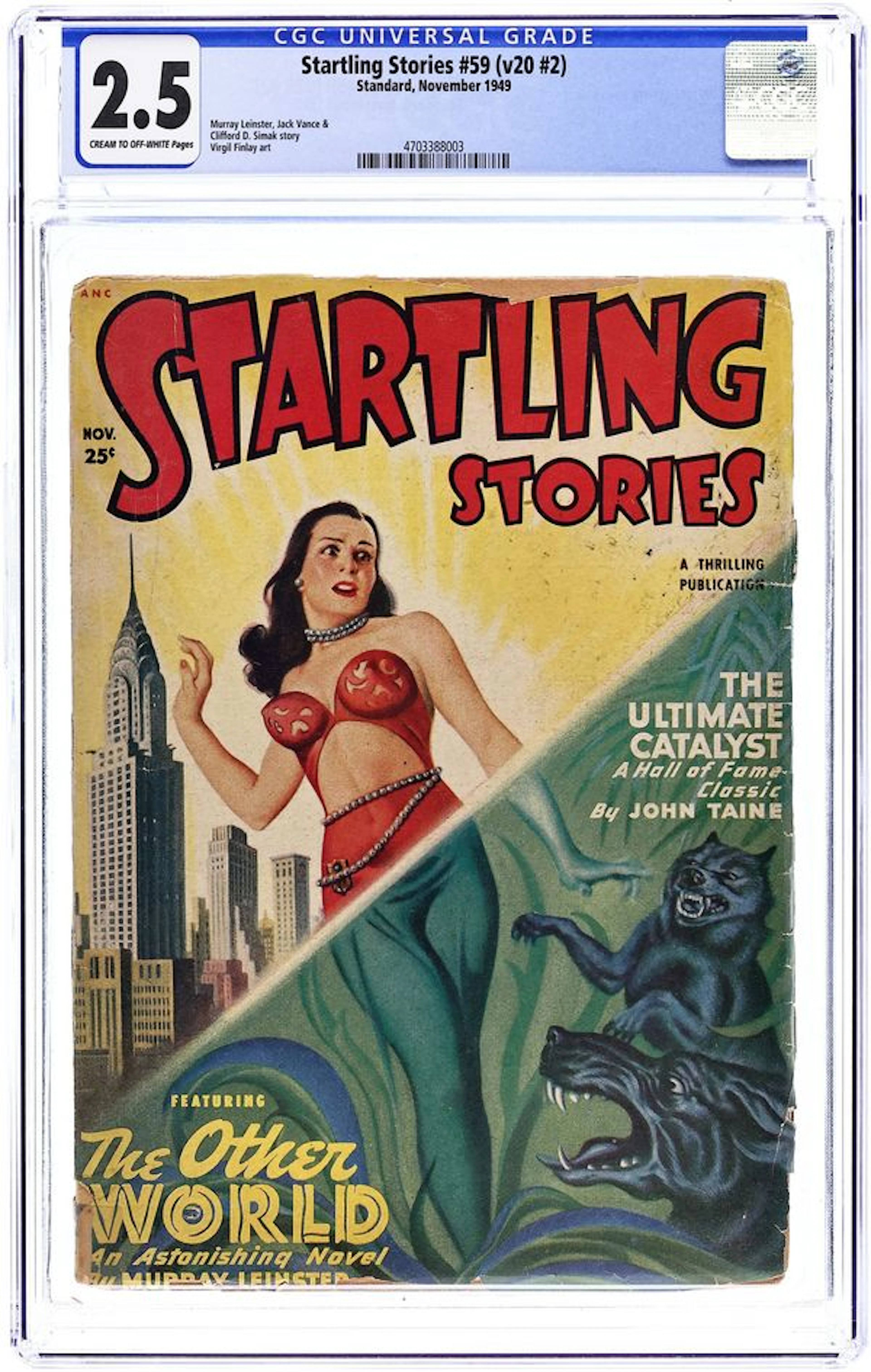 Startling Stories (1939-1955 Better Publications) Pulp Vol. 20 #2 CGC 2.5