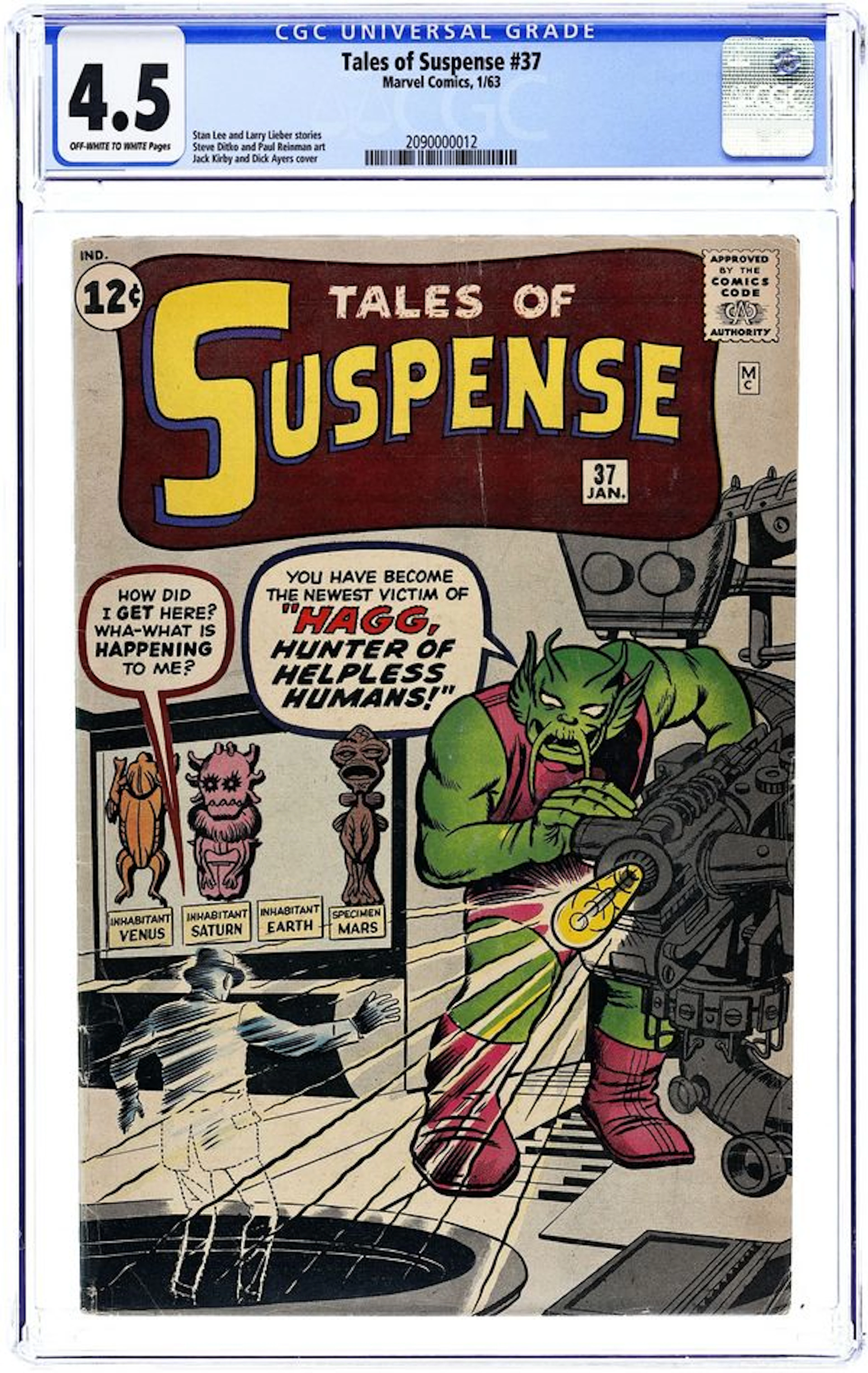 Tales of Suspense (1959) 37 CGC 4.5