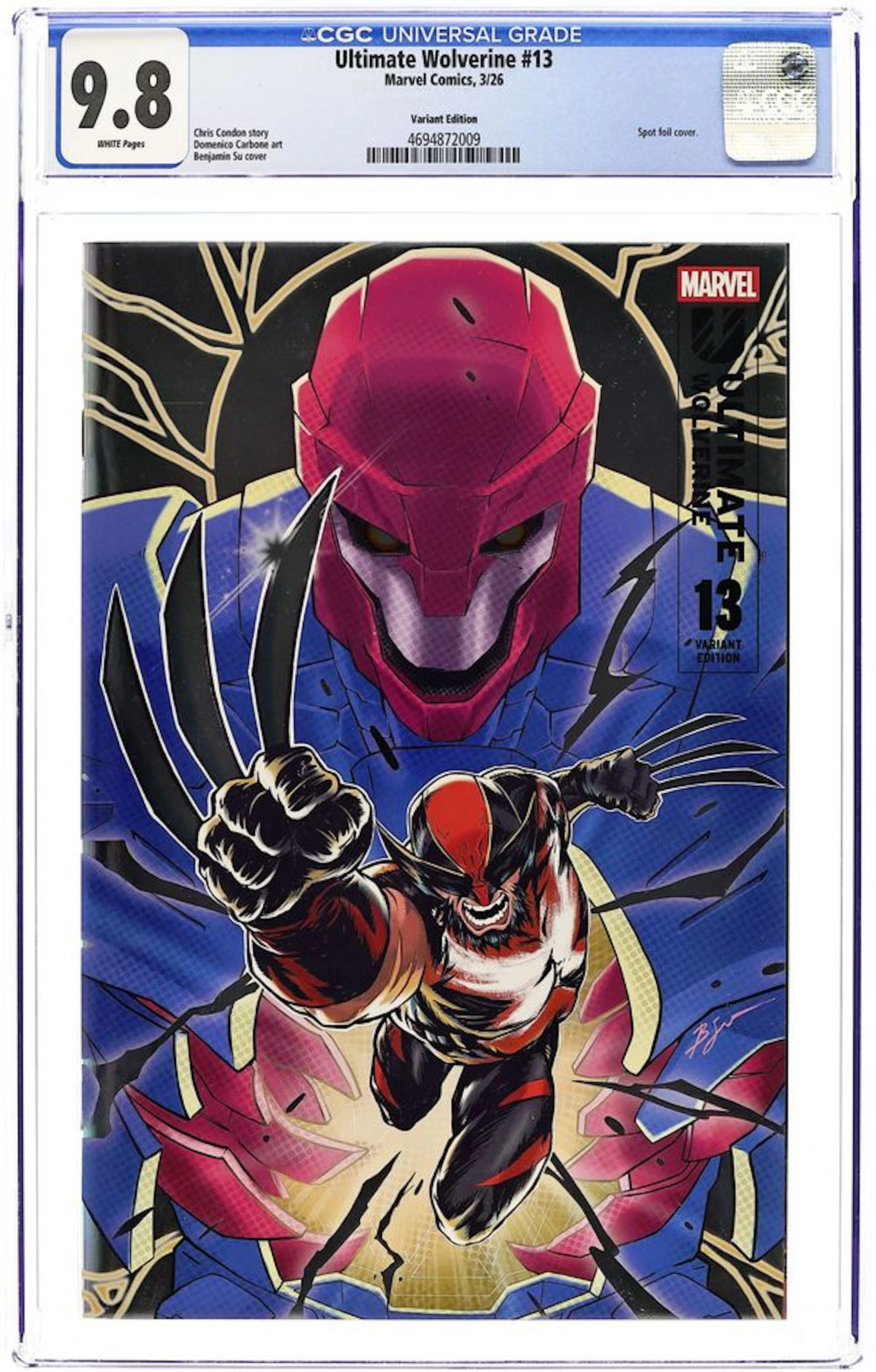 Ultimate Wolverine (2025 Marvel) 13B CGC 9.8