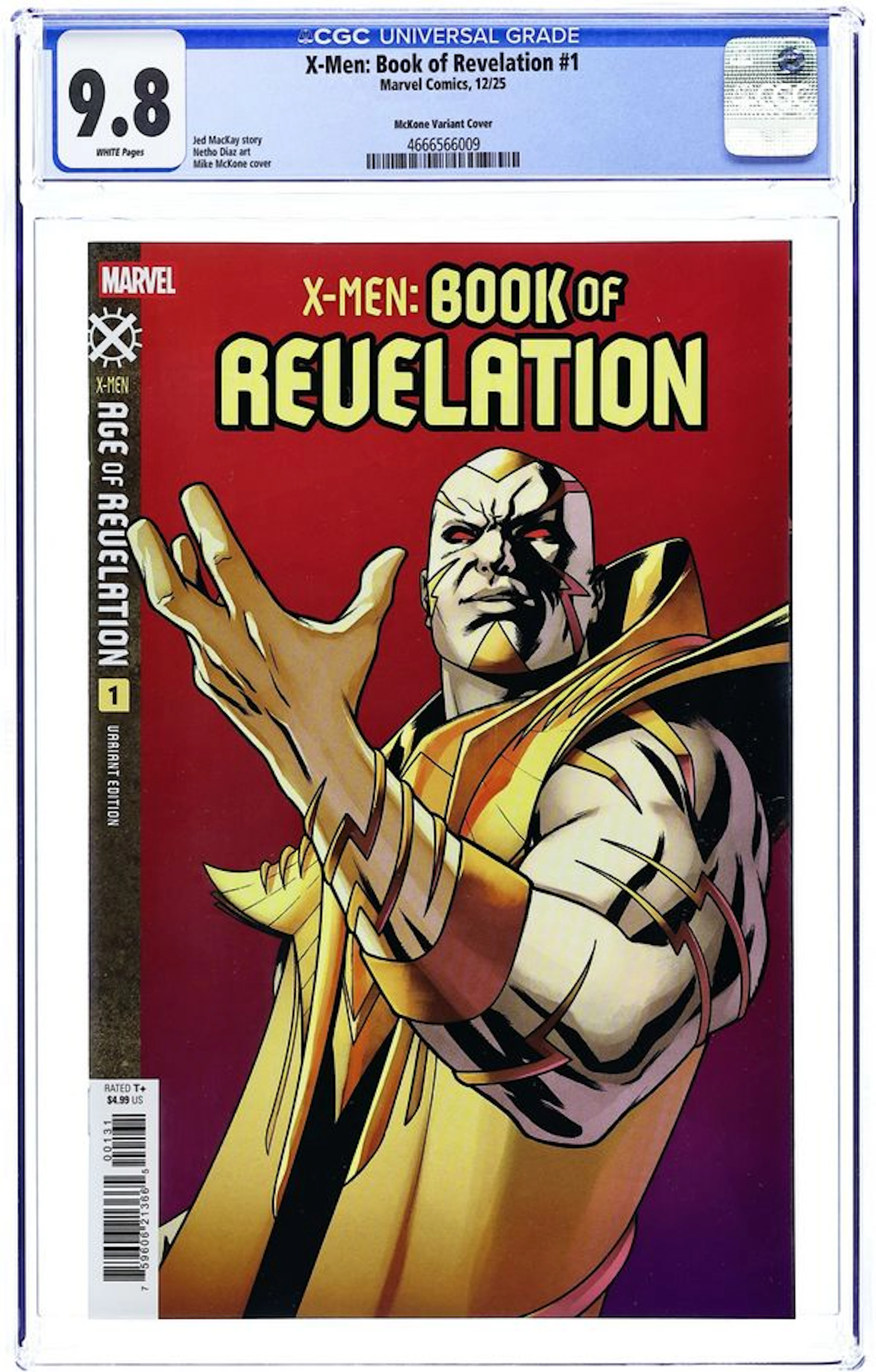 X-Men Book of Revelation (2025 Marvel) 1C CGC 9.8