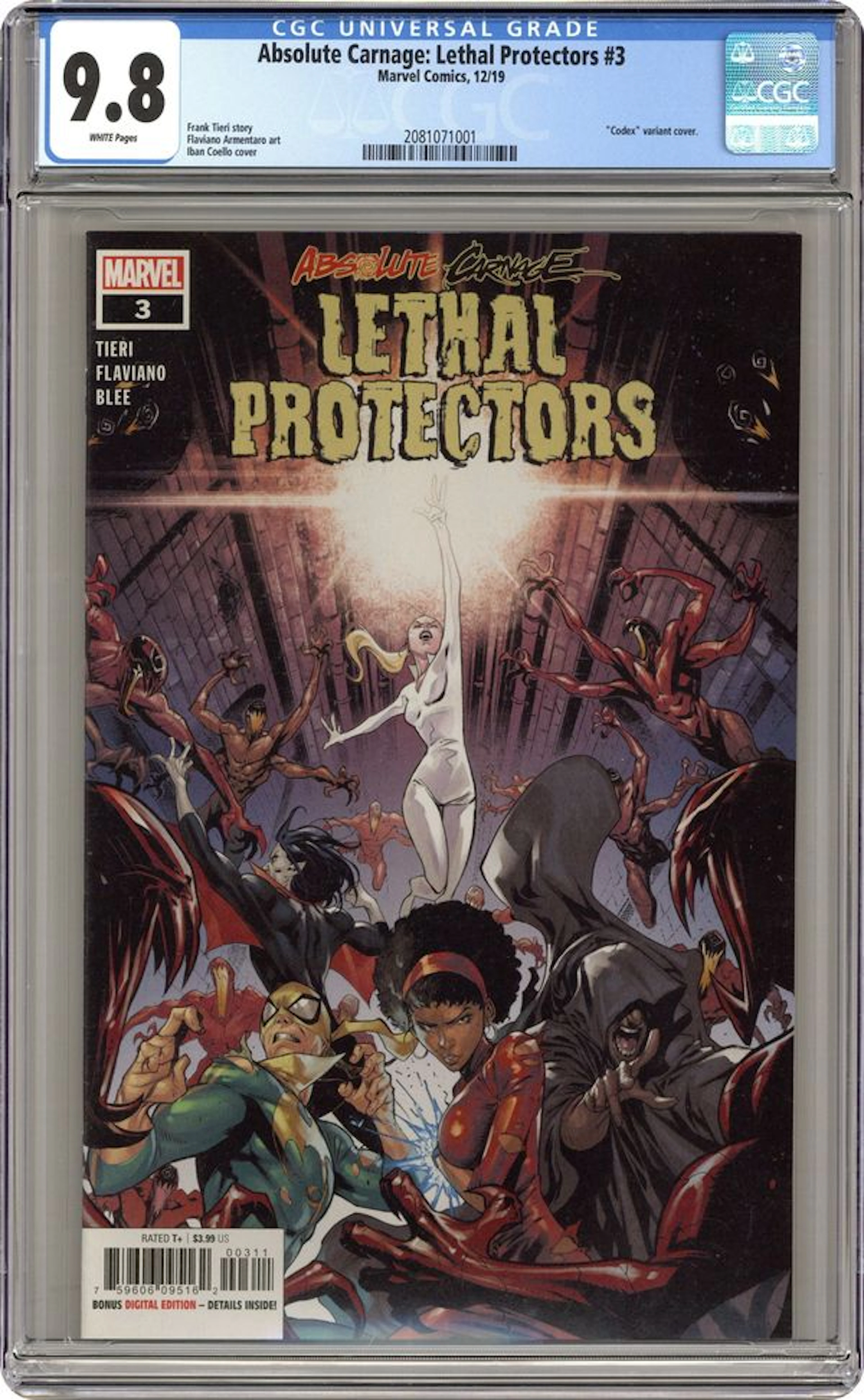 Absolute Carnage Lethal Protectors (2019 Marvel) 3A CGC 9.8