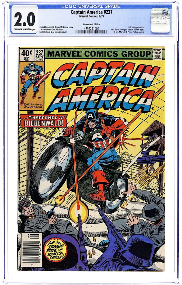 Captain America (1968 1st Series) 237N CGC 2.0