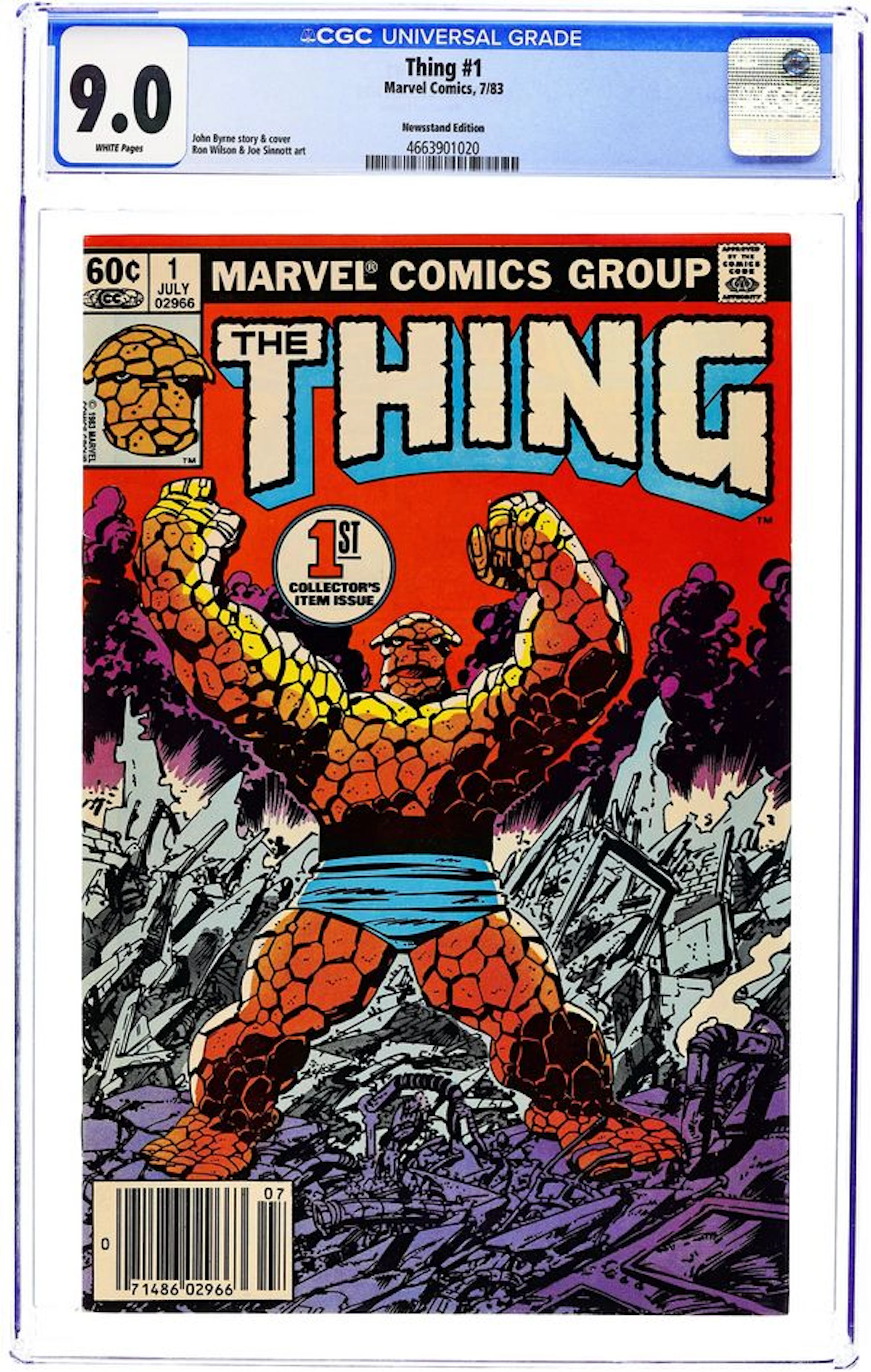 Thing (1983 1st Series Marvel) 1N CGC 9.0