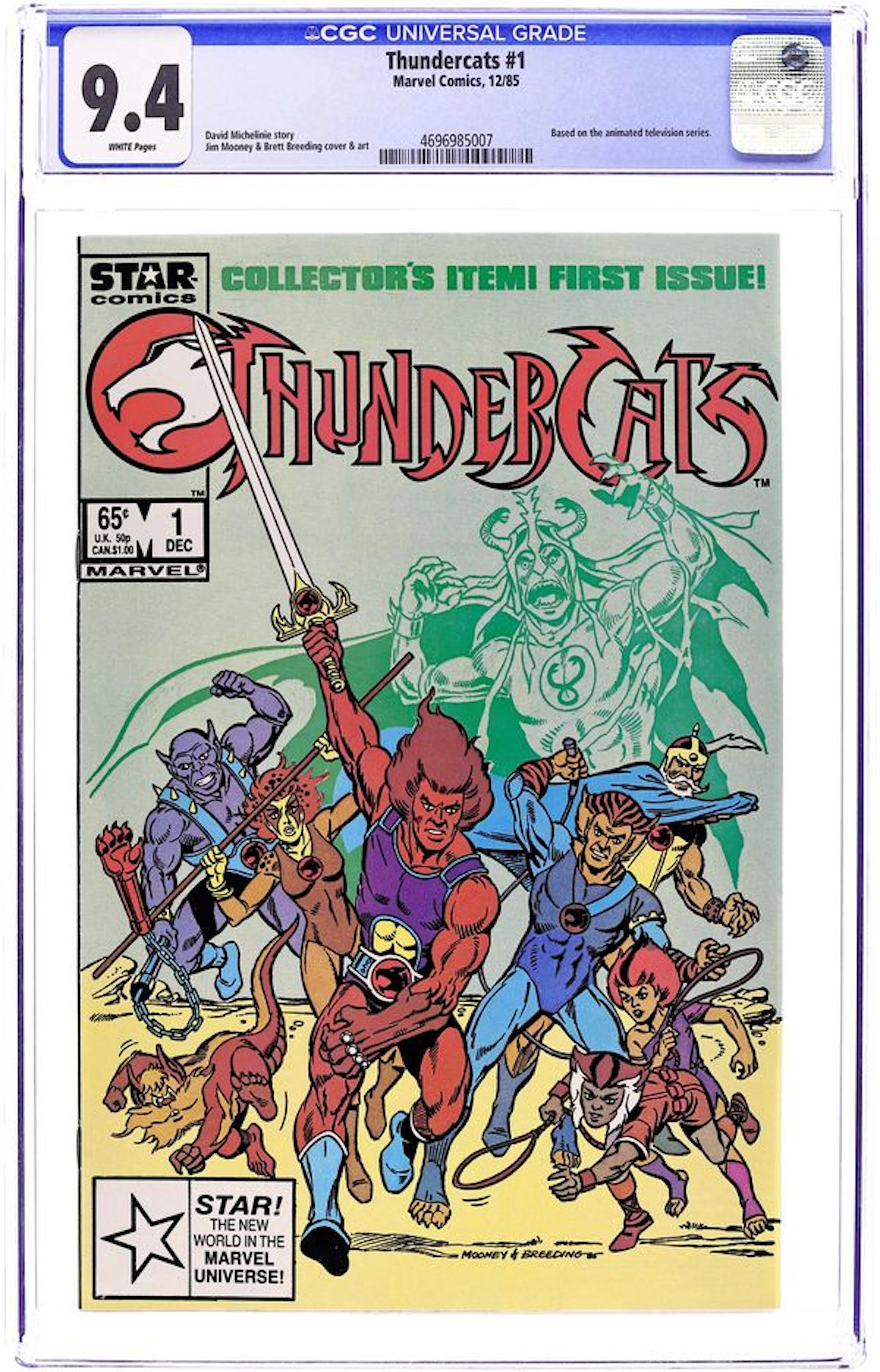 Thundercats (1985 1st Series Marvel) 1 CGC 9.4