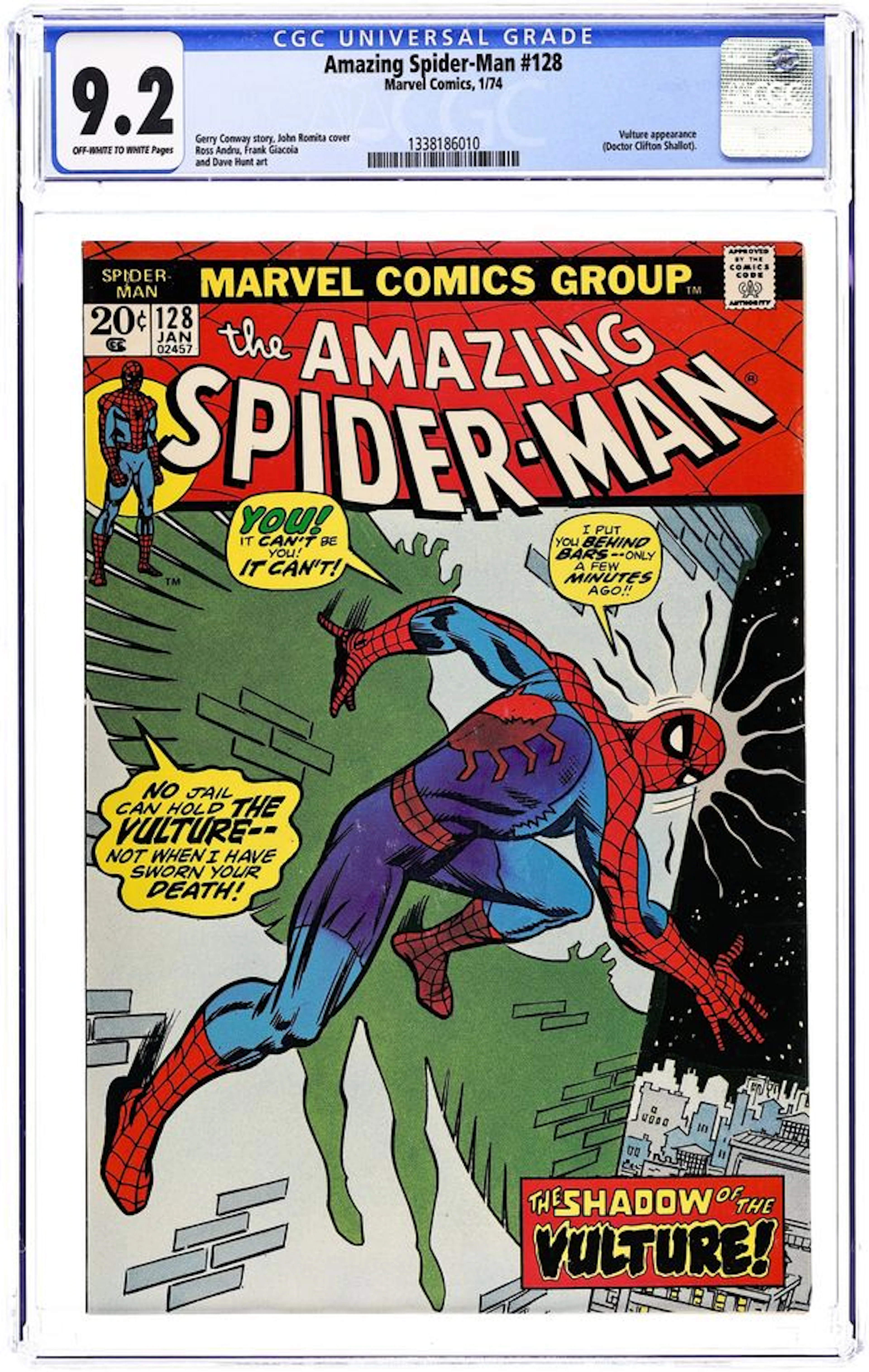Amazing Spider-Man (1963 1st Series) 128 CGC 9.2