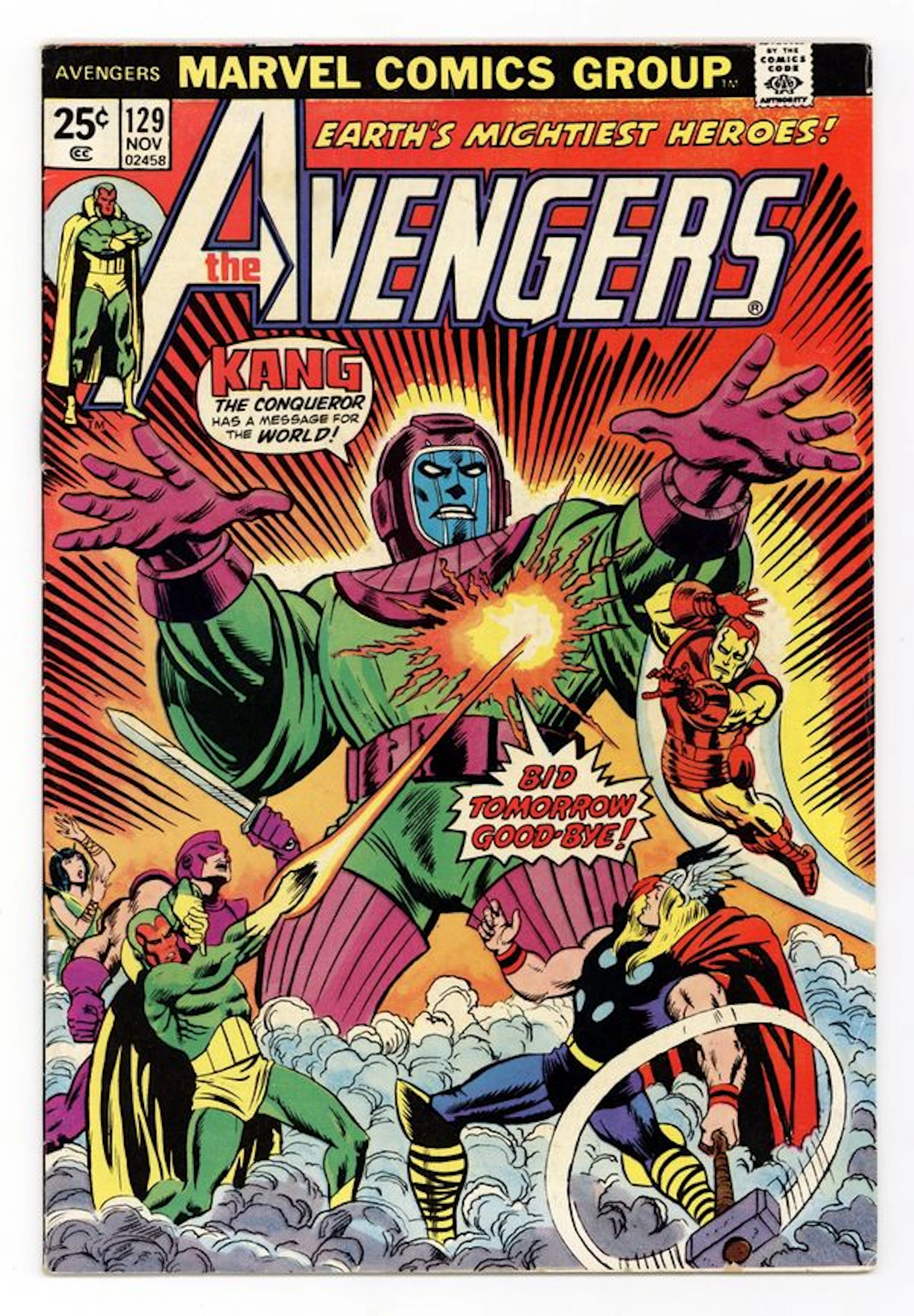 Avengers (1963 1st Series) 129 VG 4.0