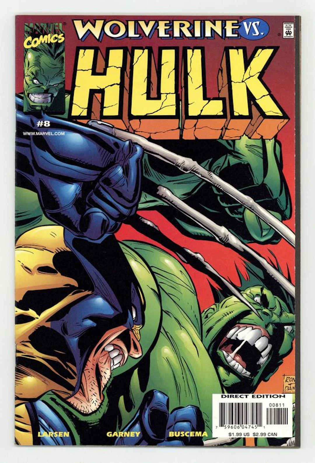 Incredible Hulk (1999 Marvel 2nd Series) 8 VF+ 8.5
