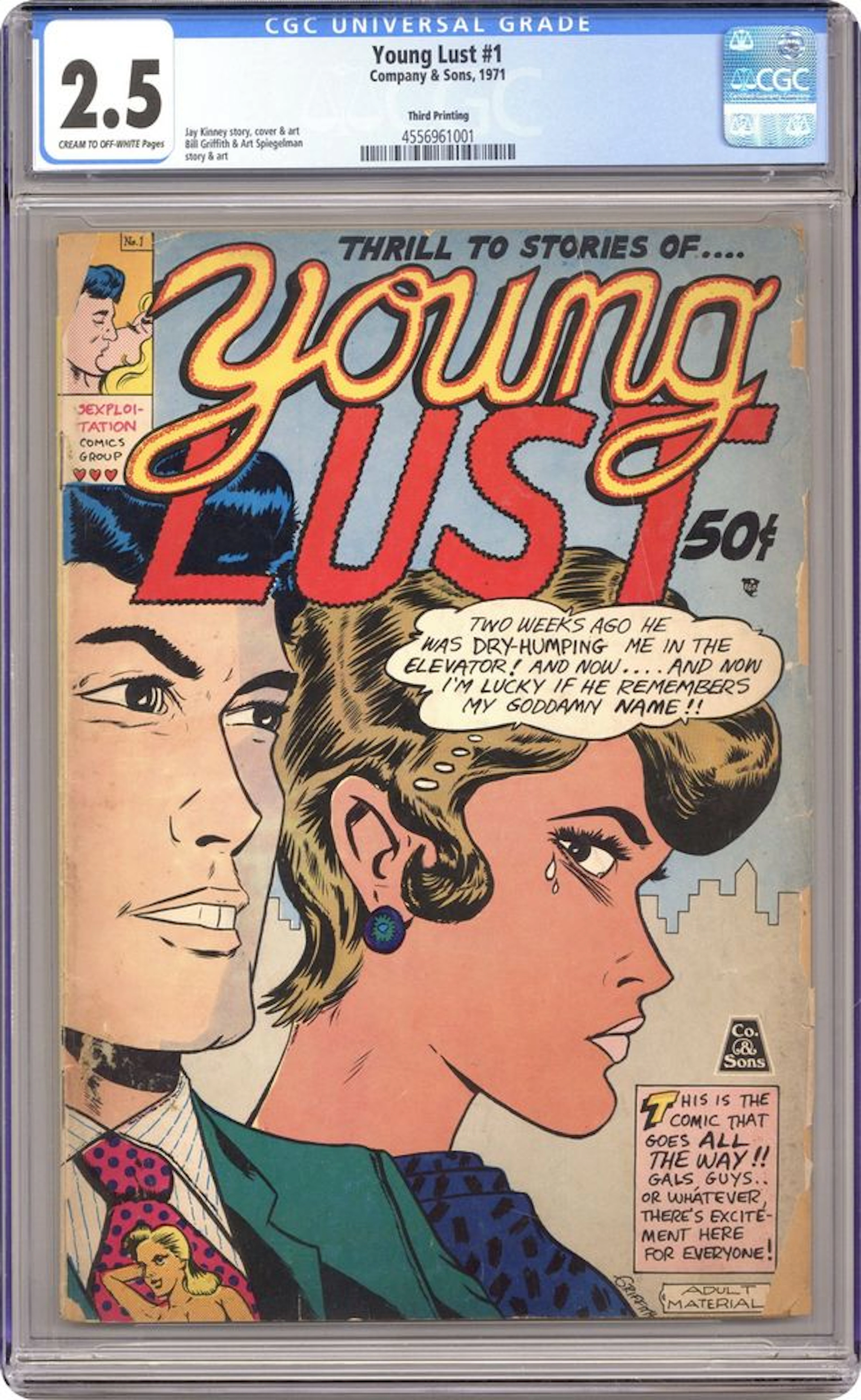 Young Lust (1970 Company and Sons/Print Mint/Last Gasp) #1, 3rd Printing