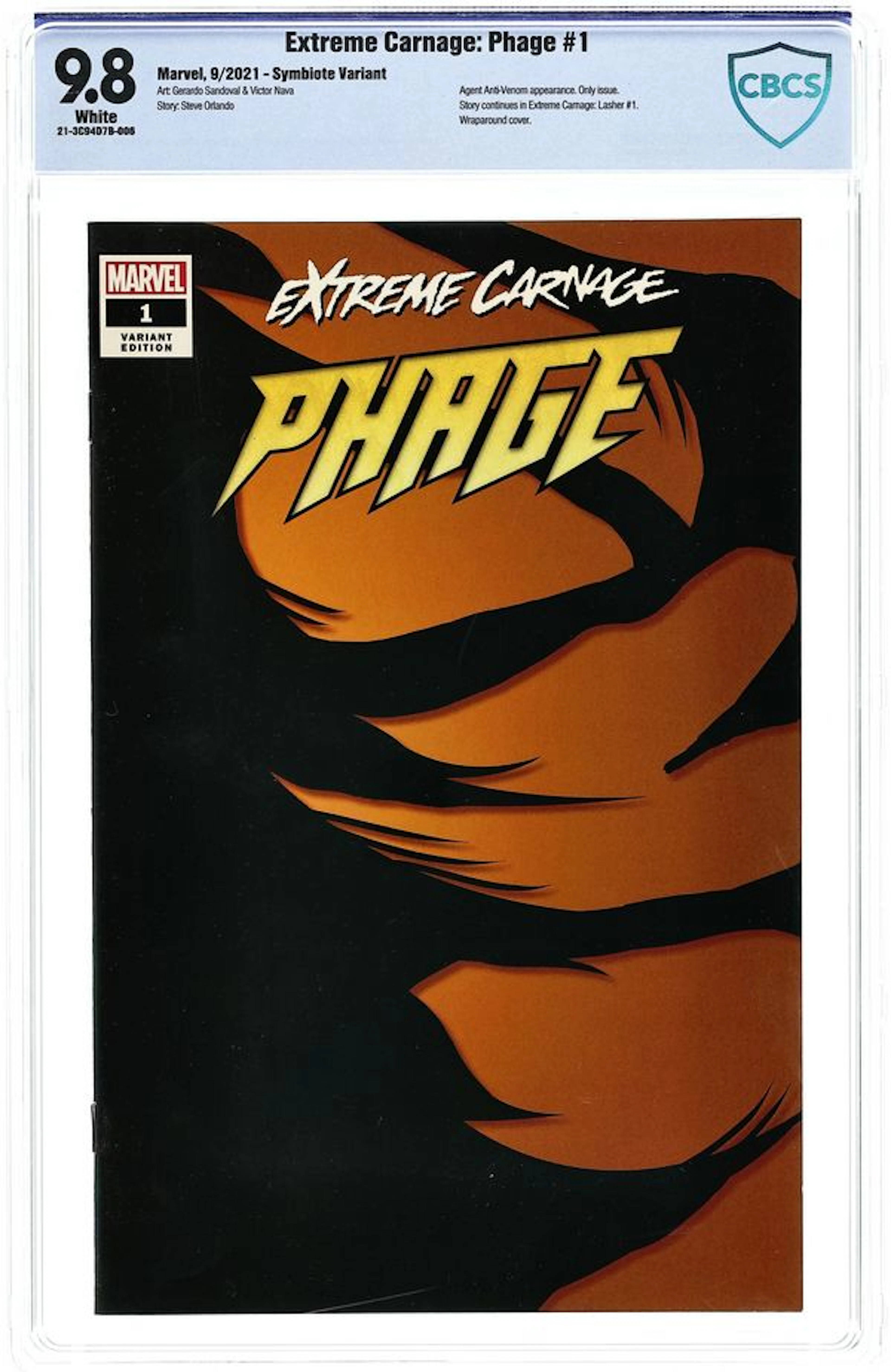 Extreme Carnage Phage (2021 Marvel) 1B CBCS 9.8