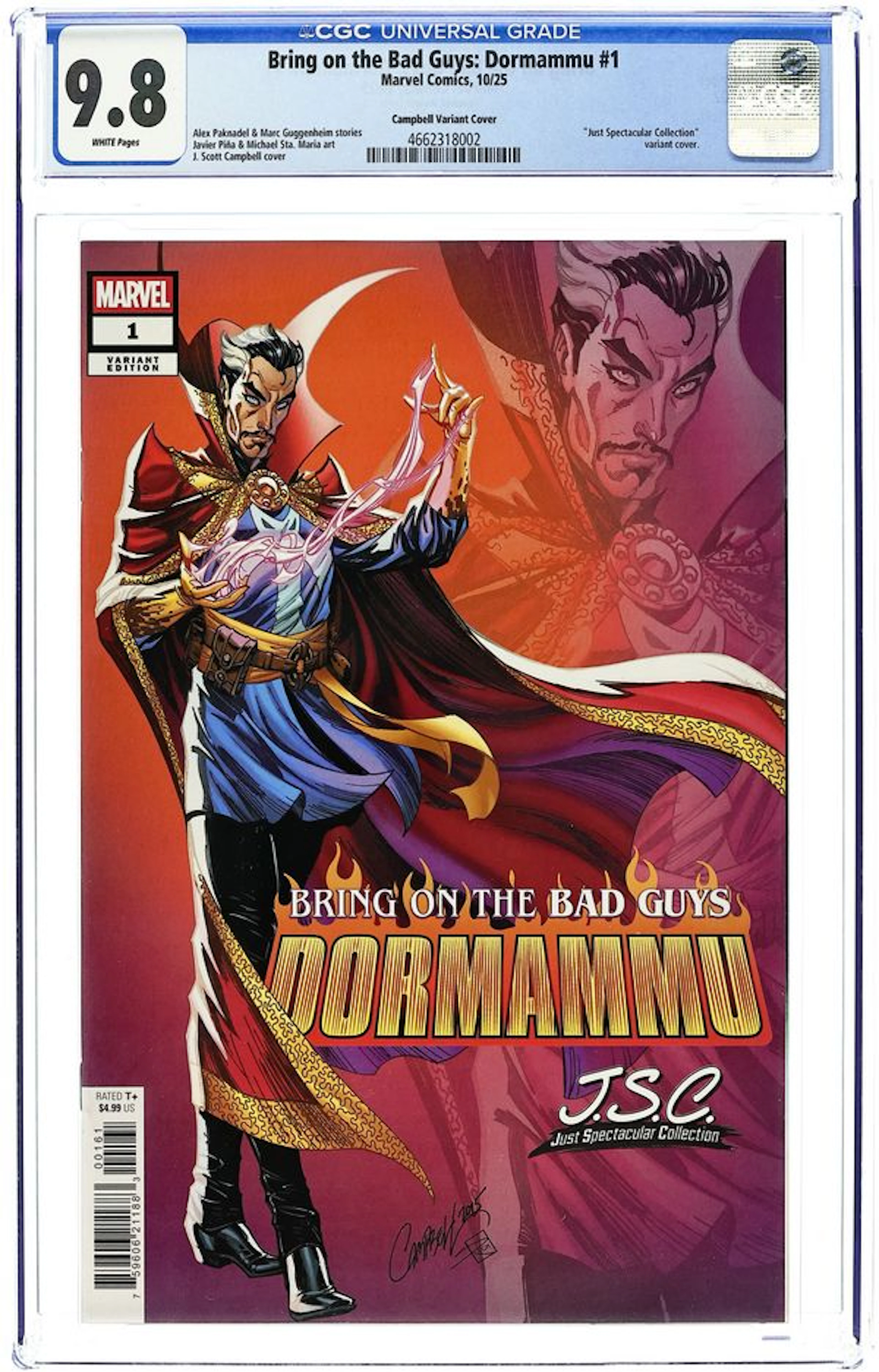 Bring on the Bad Guys Dormammu (2025 Marvel) 1F CGC 9.8