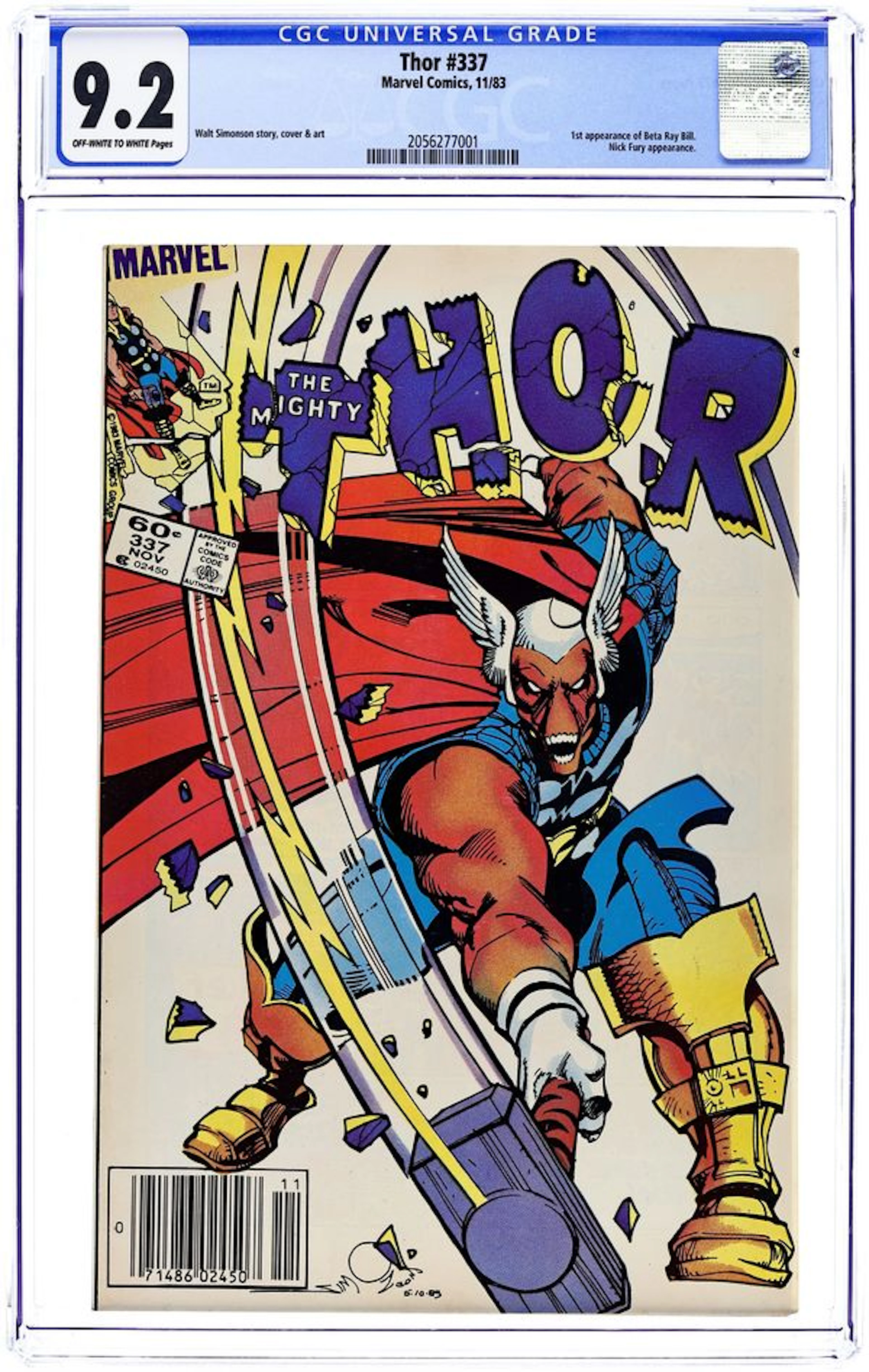 Thor (1962 Marvel 1st Series Journey Into Mystery) 337N CGC 9.2