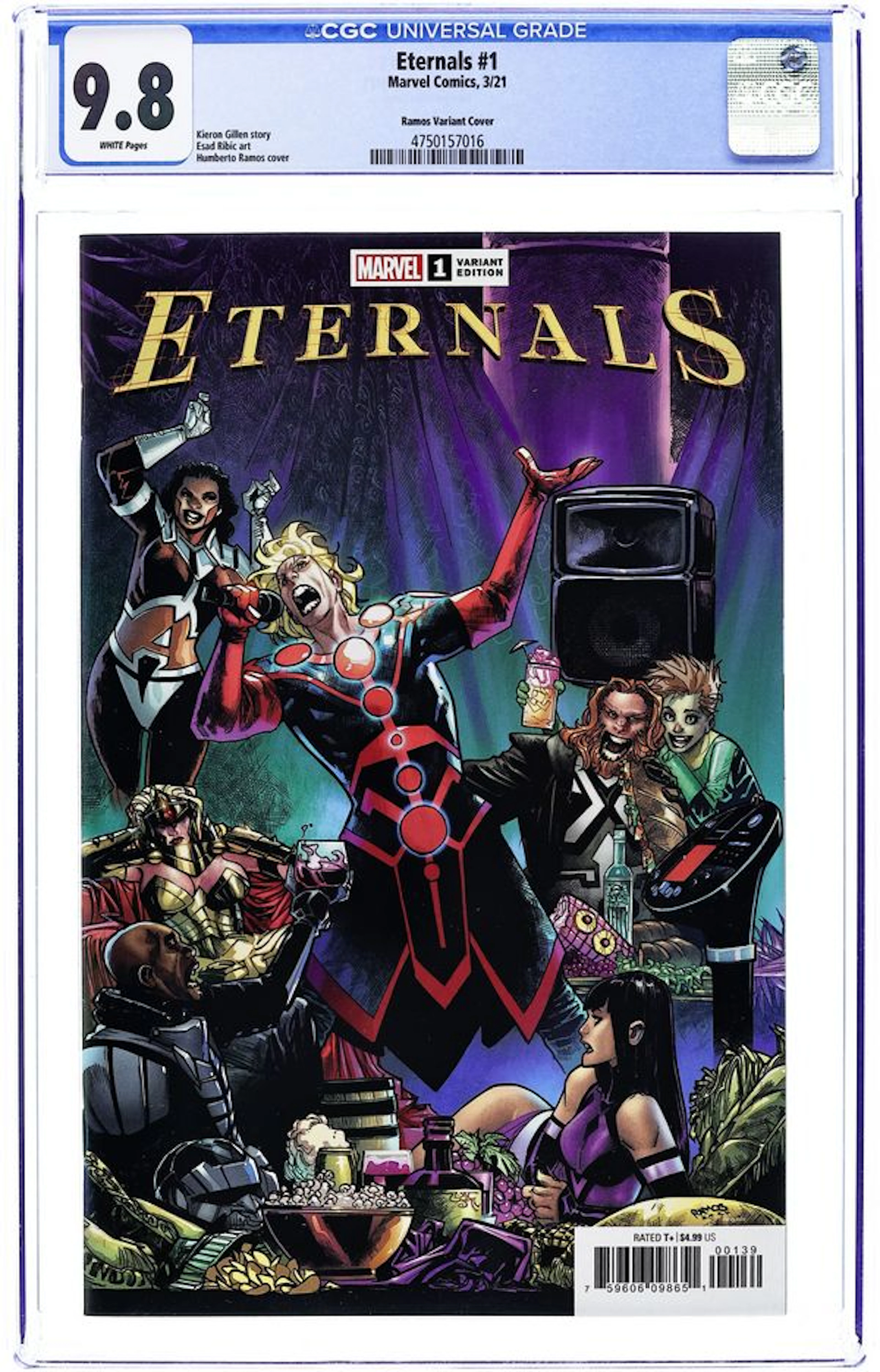 Eternals (2021 5th Series Marvel) 1N CGC 9.8