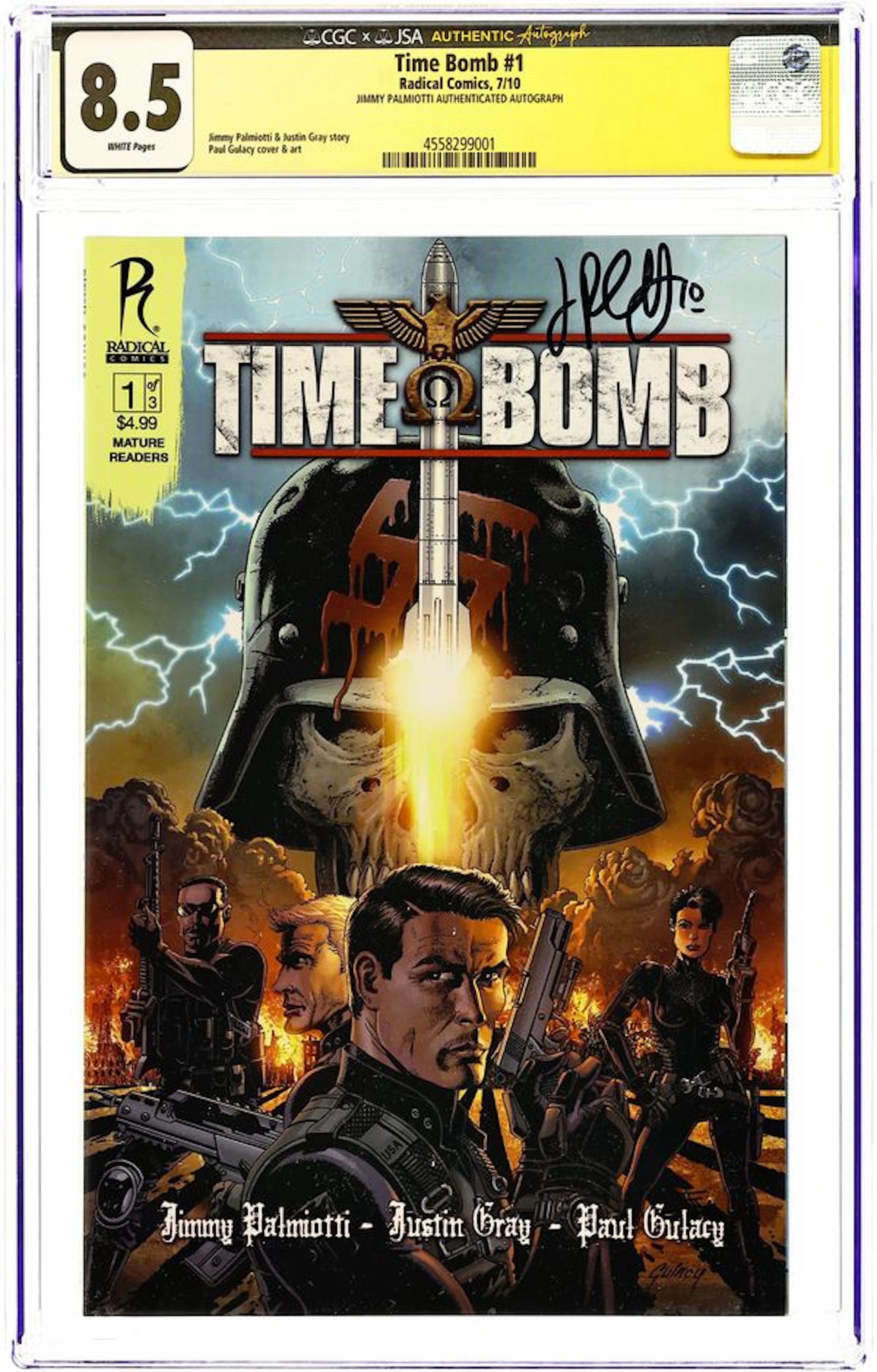 Time Bomb (2010 Radical) 1 CGC 8.5 JSA