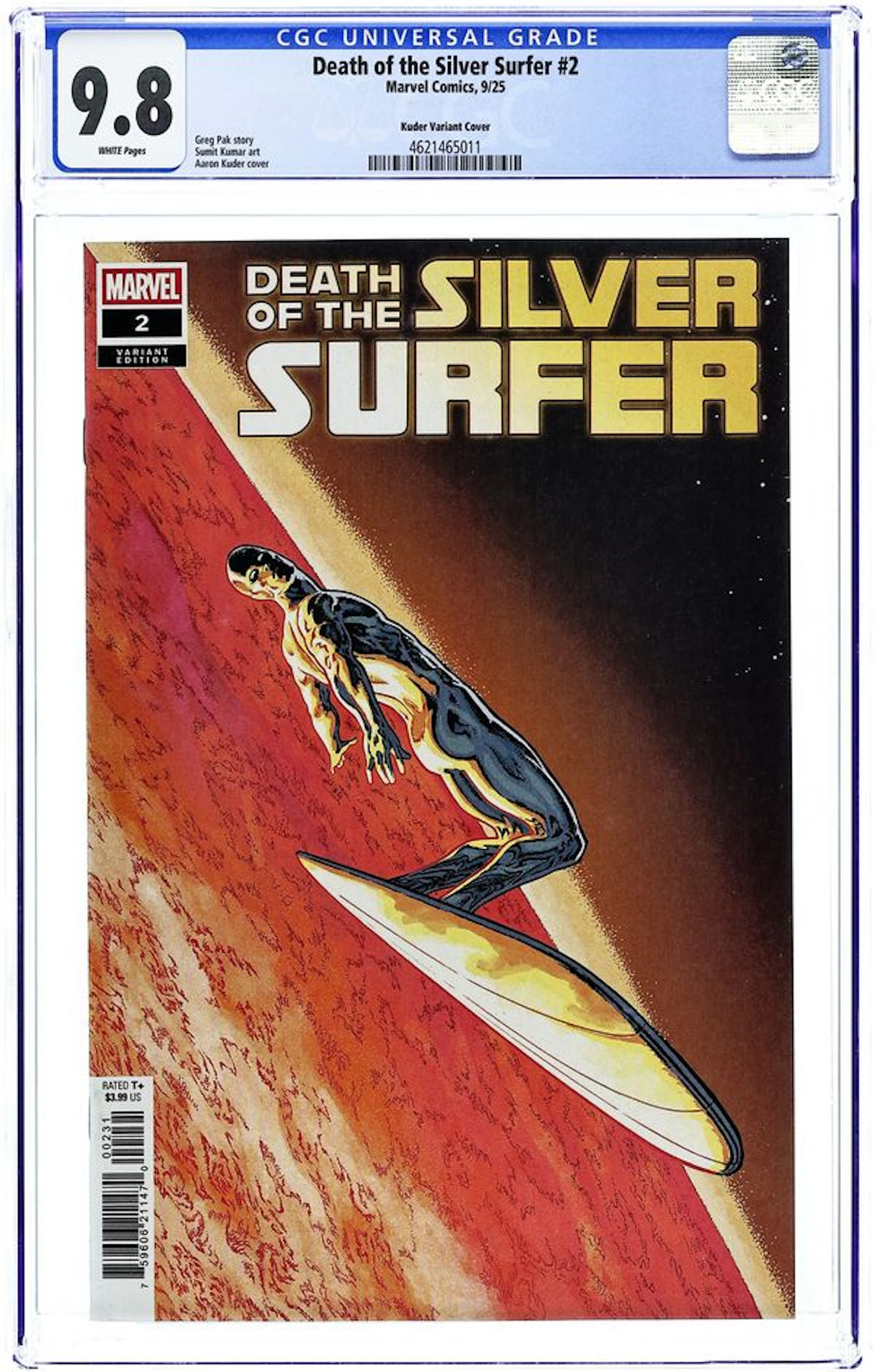 Death of the Silver Surfer (2025 Marvel) 2C CGC 9.8
