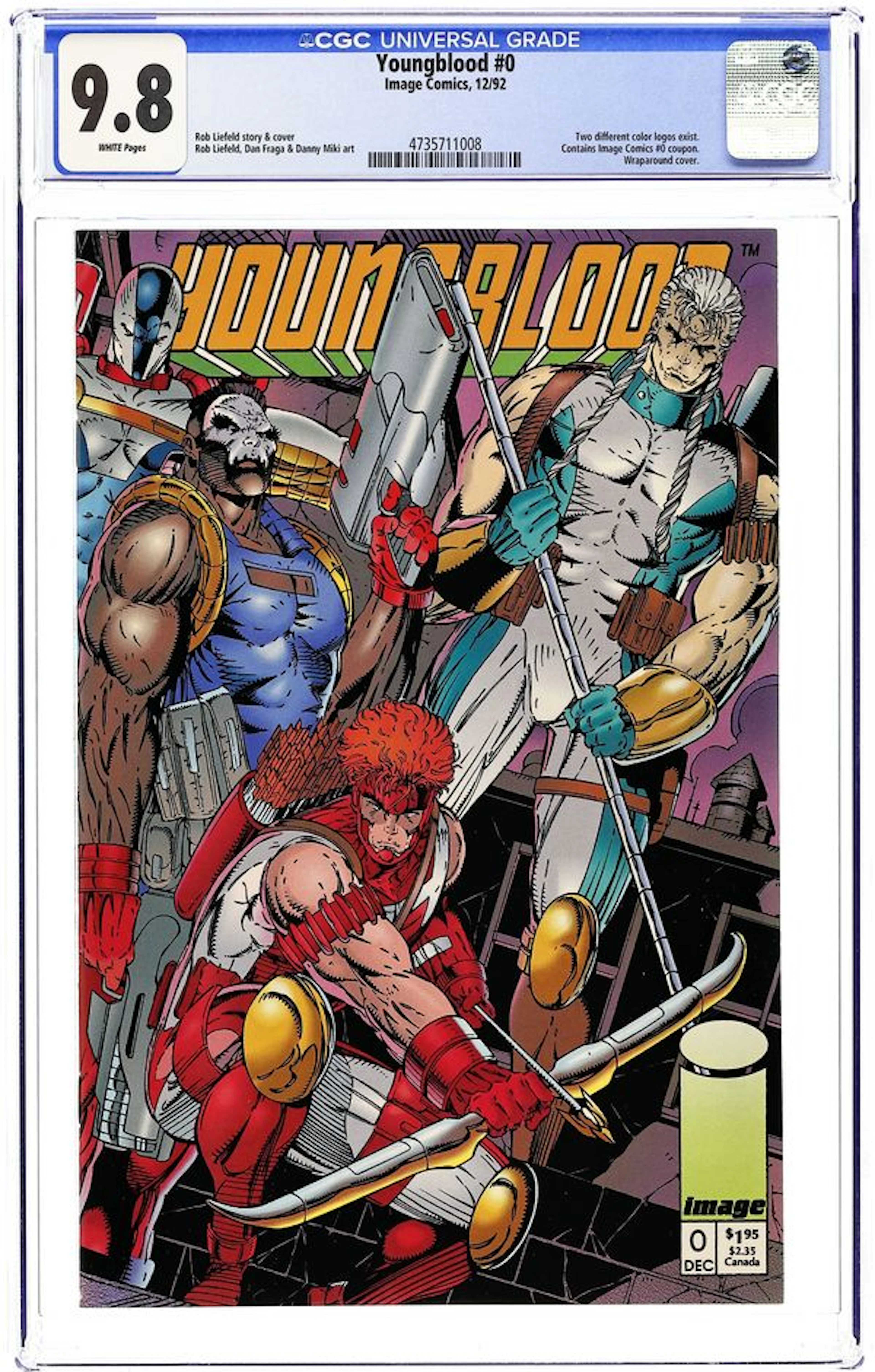 Youngblood (1992 1st Series) 0B CGC 9.8