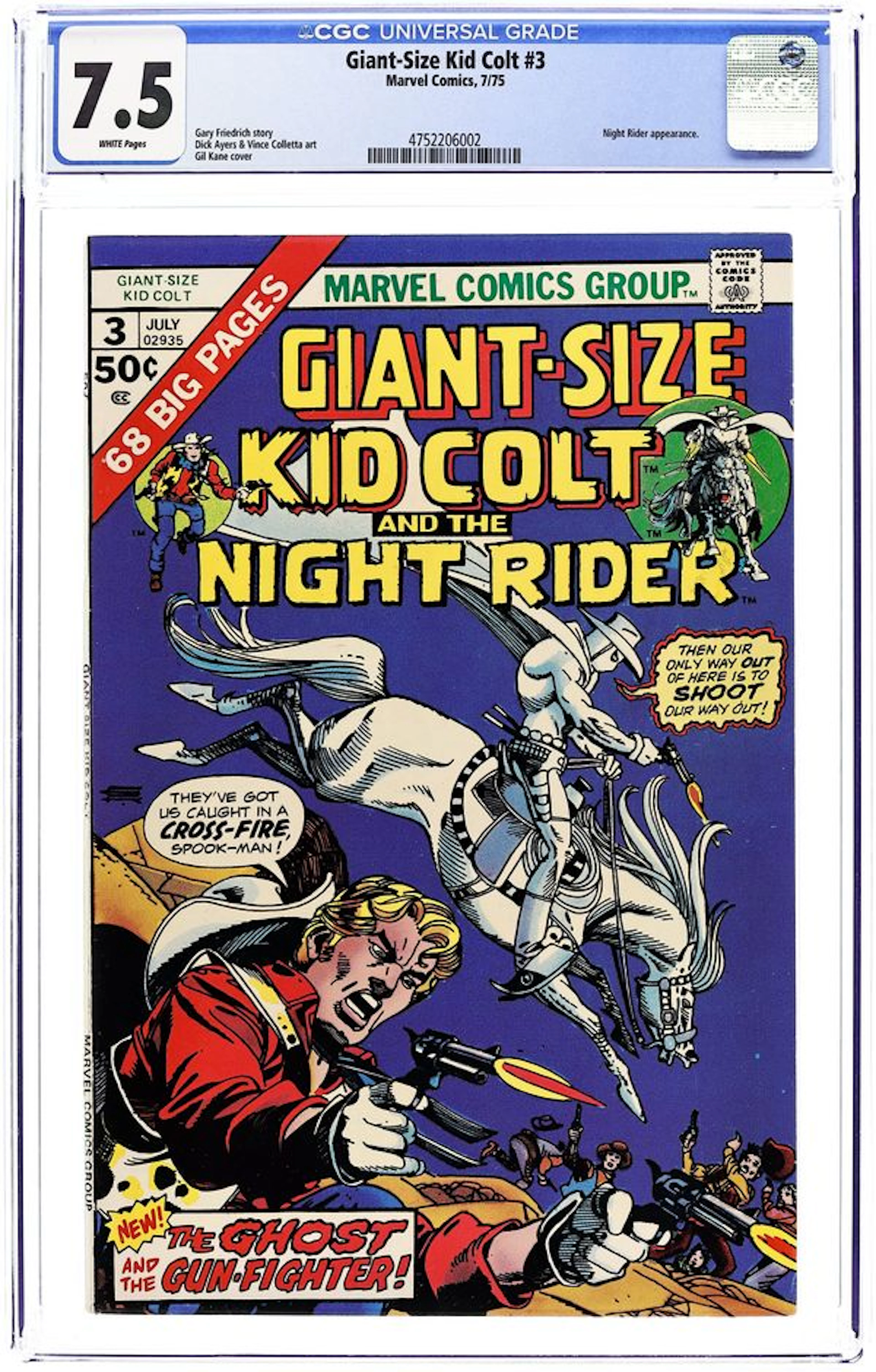 Giant Size Kid Colt (1975) 3 CGC 7.5