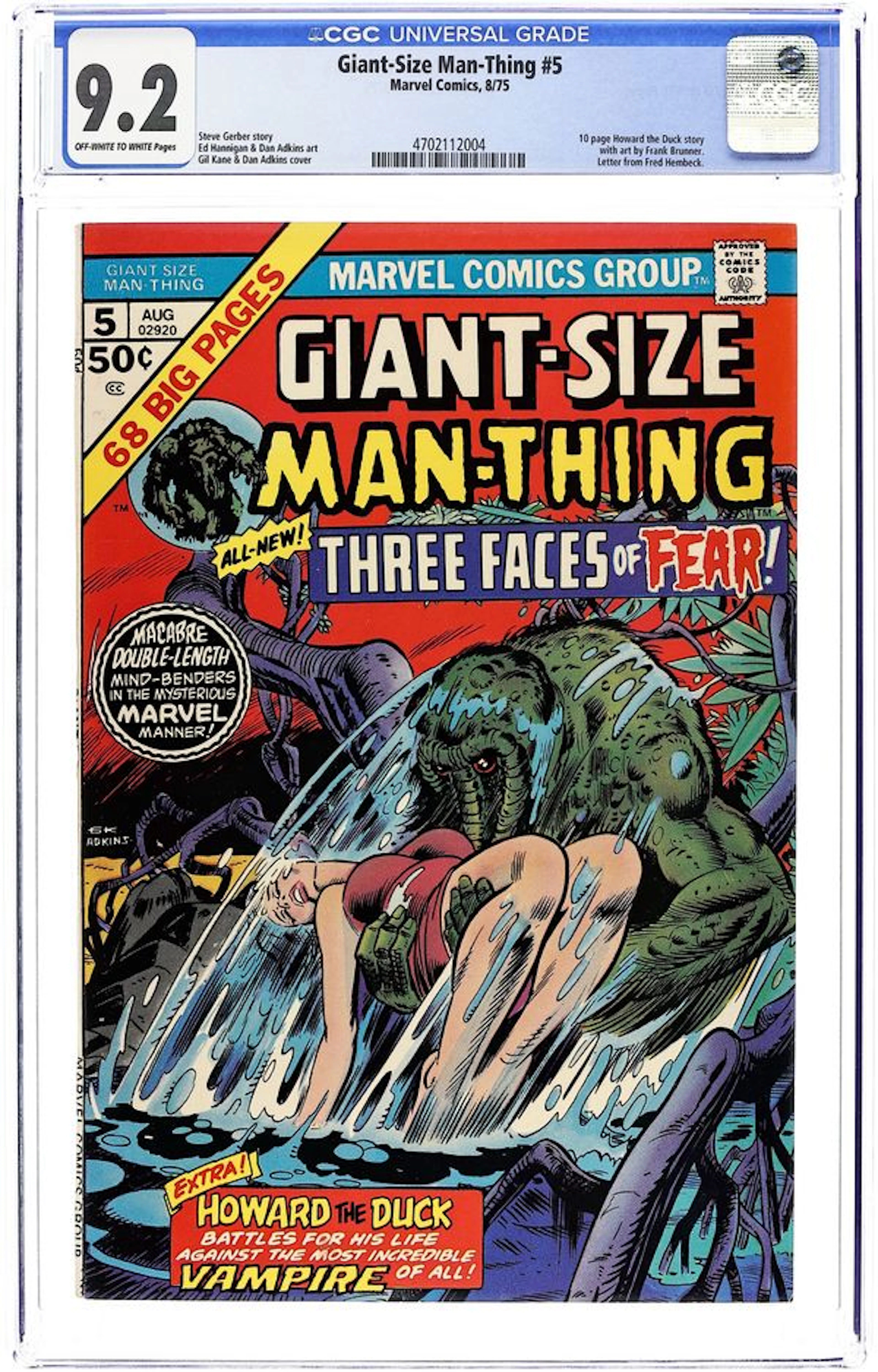Giant Size Man-Thing (1974) 5 CGC 9.2