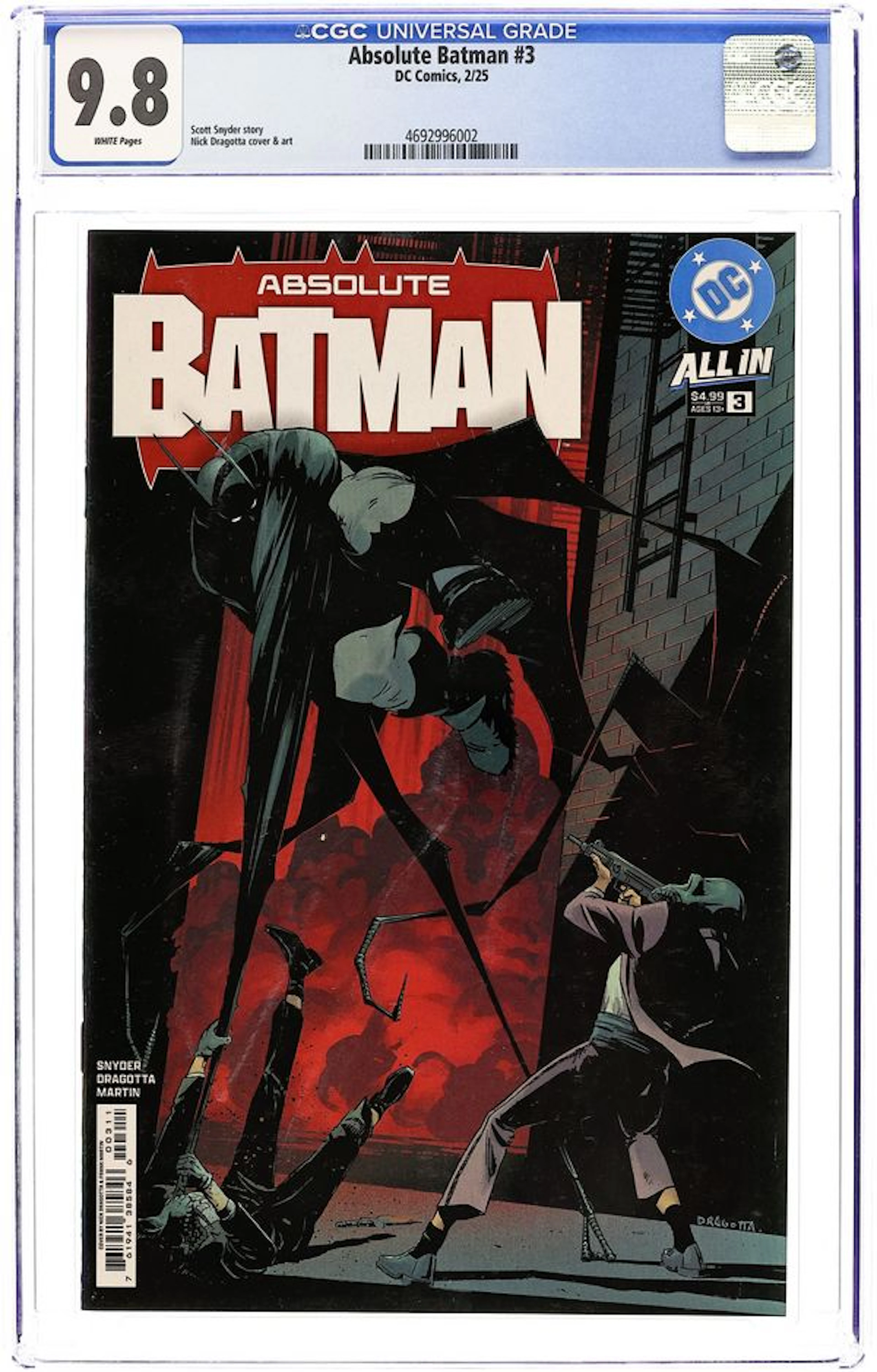 Absolute Batman (2024 DC) 3A CGC 9.8