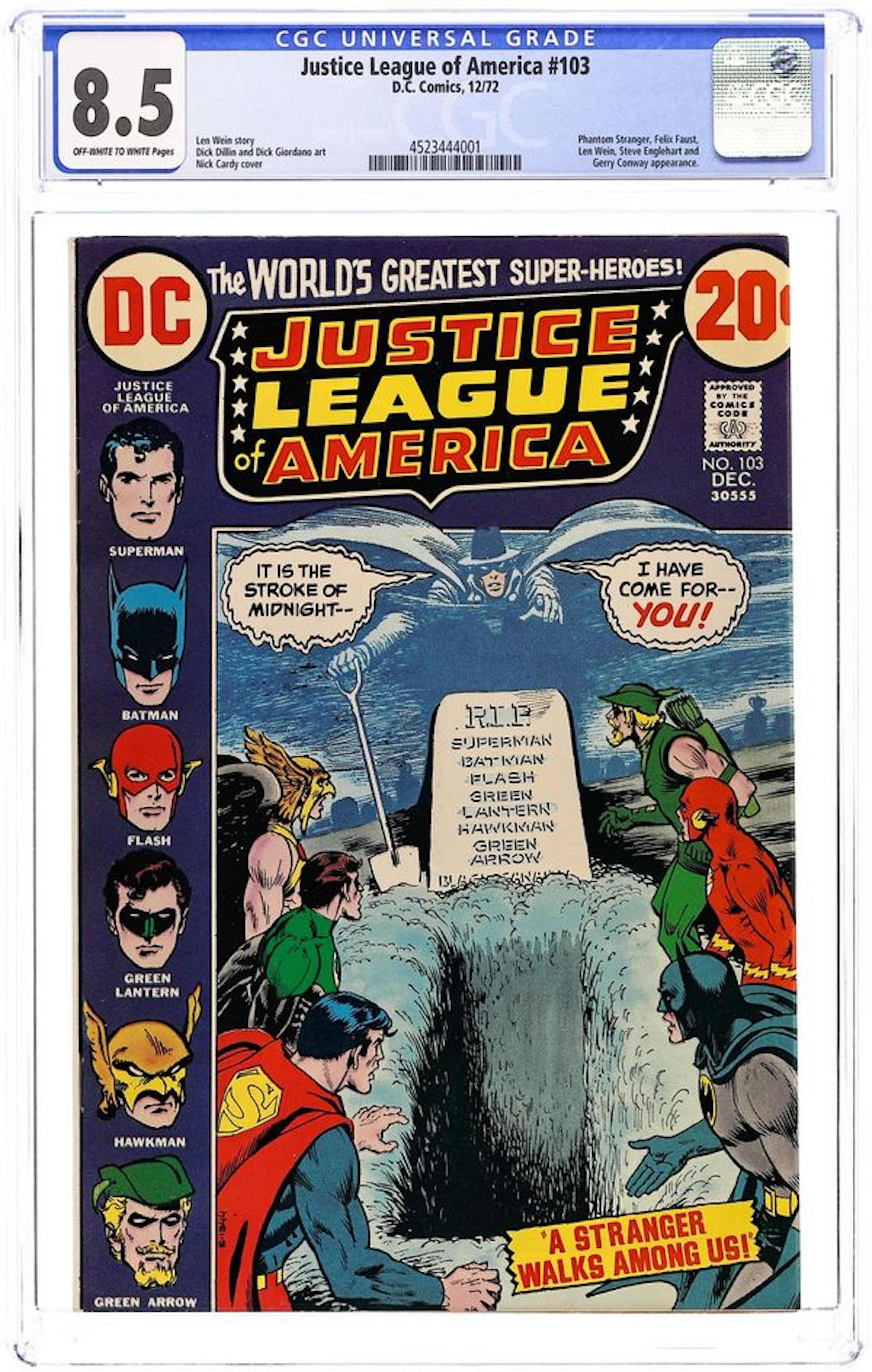 Justice League of America (1960 1st Series) 103 CGC 8.5