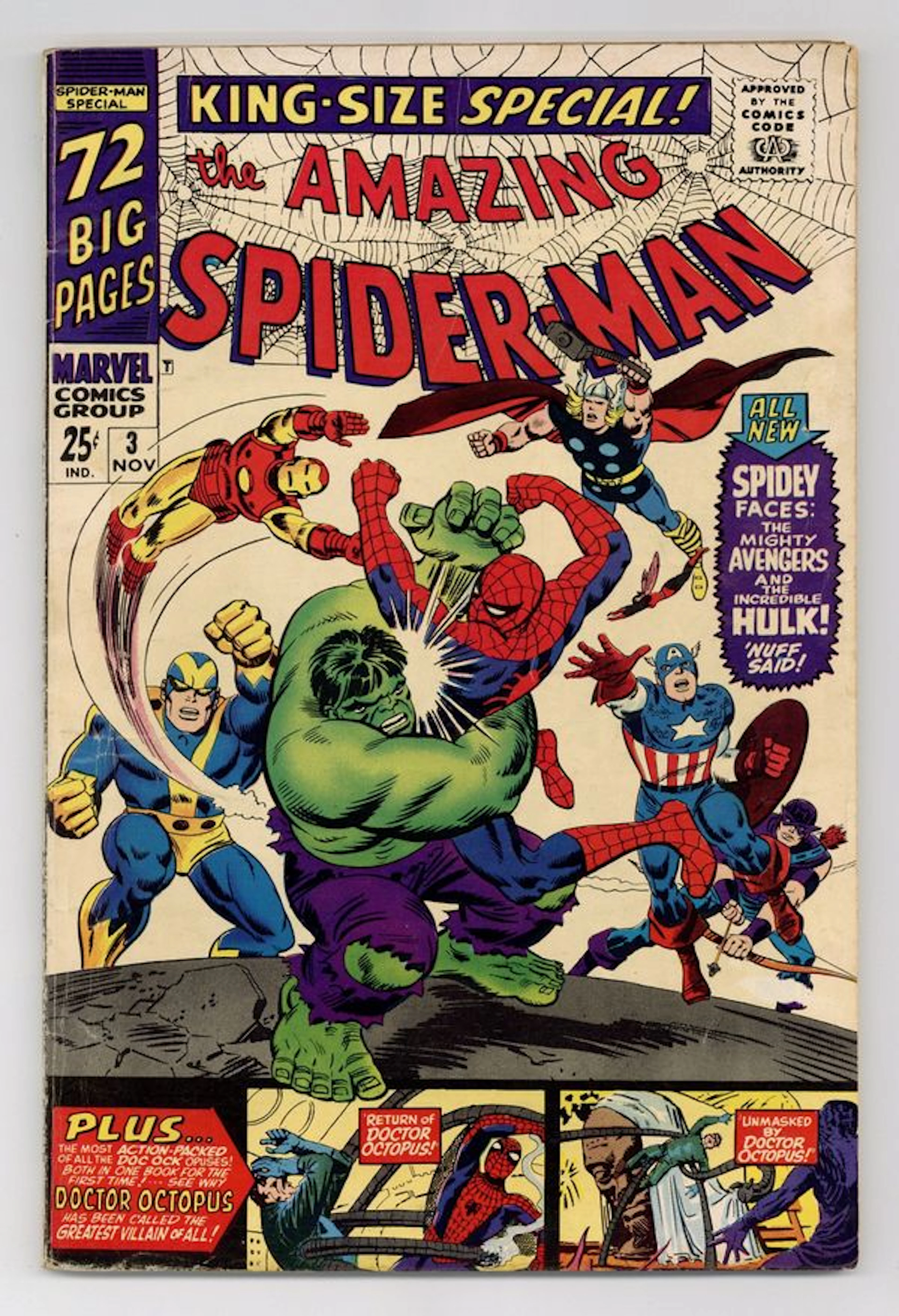 Amazing Spider-Man (1963 1st Series) Annual 3 VG 4.0