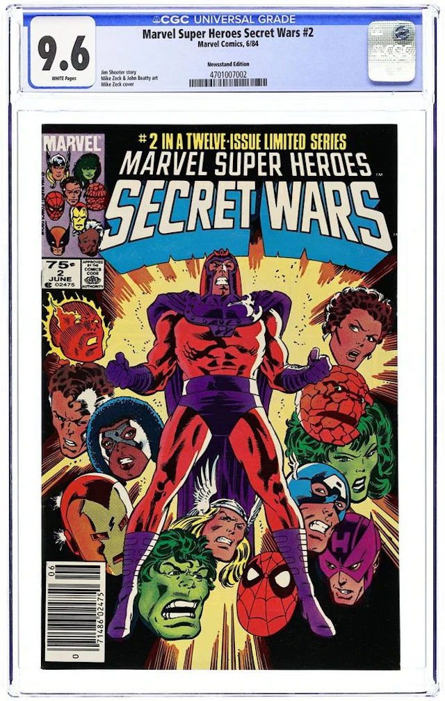 Marvel Super Heroes Secret Wars (1984) 2N CGC 9.6