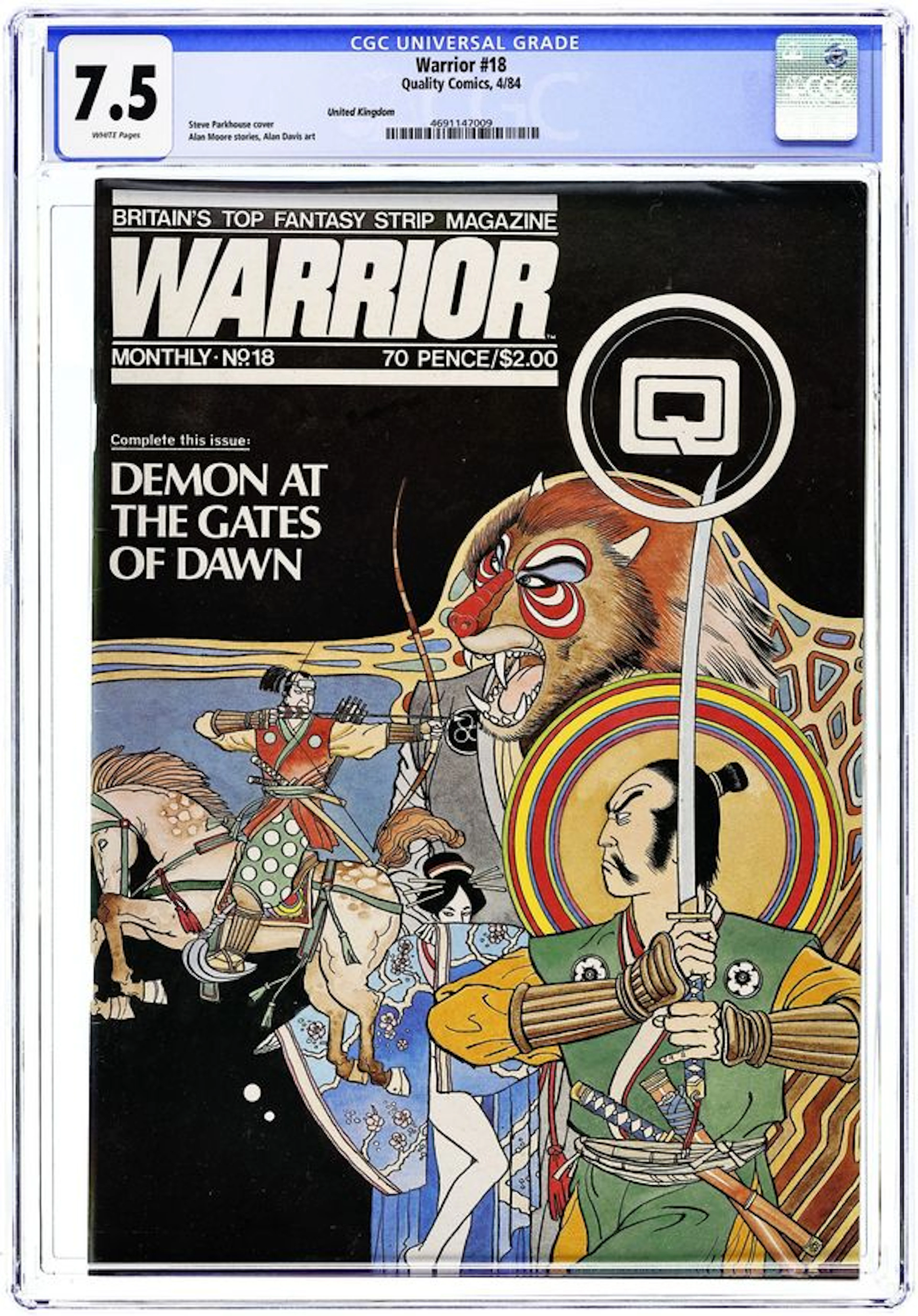 Warrior (UK 1982 Quality) 18 CGC 7.5