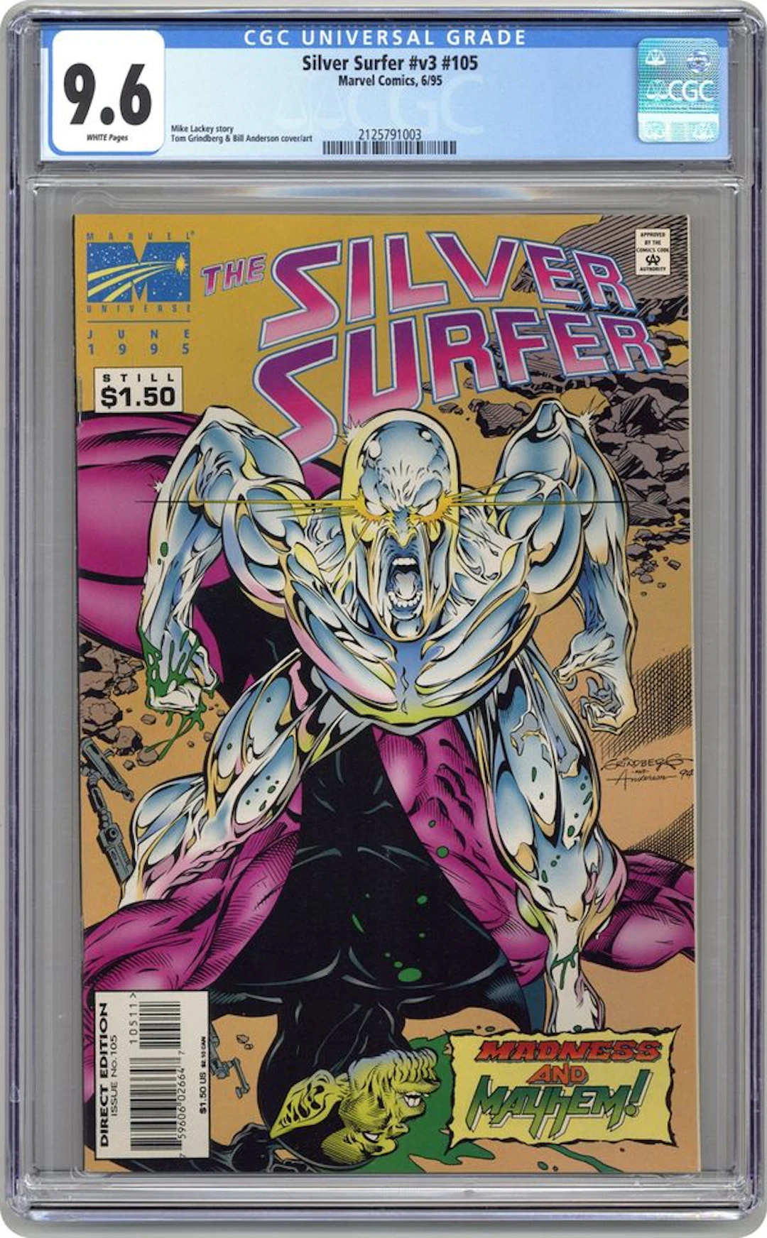 Silver Surfer (1987 2nd Series) 105 CGC 9.6