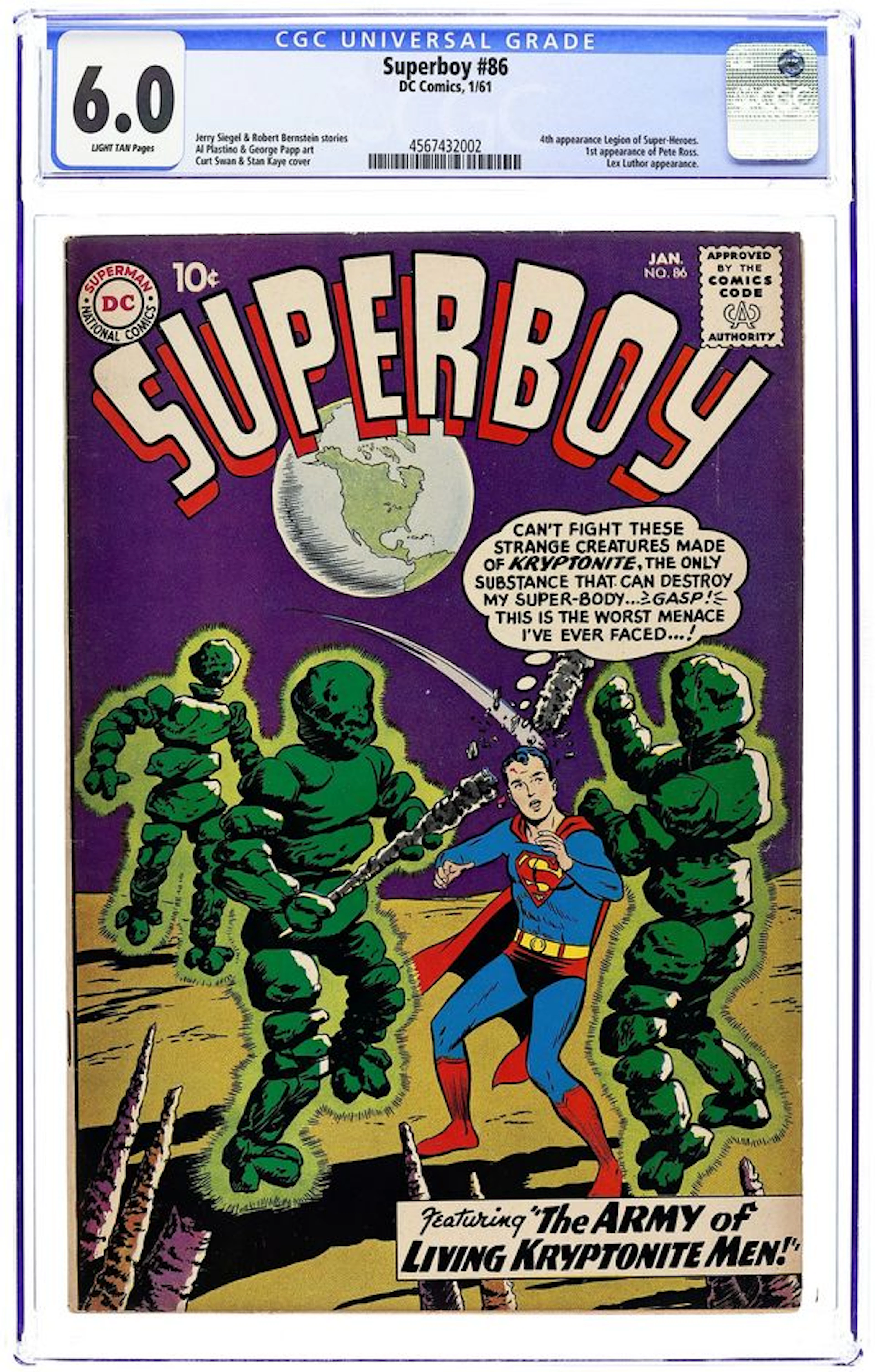 Superboy (1949-1979 1st Series DC) 86 CGC 6.0