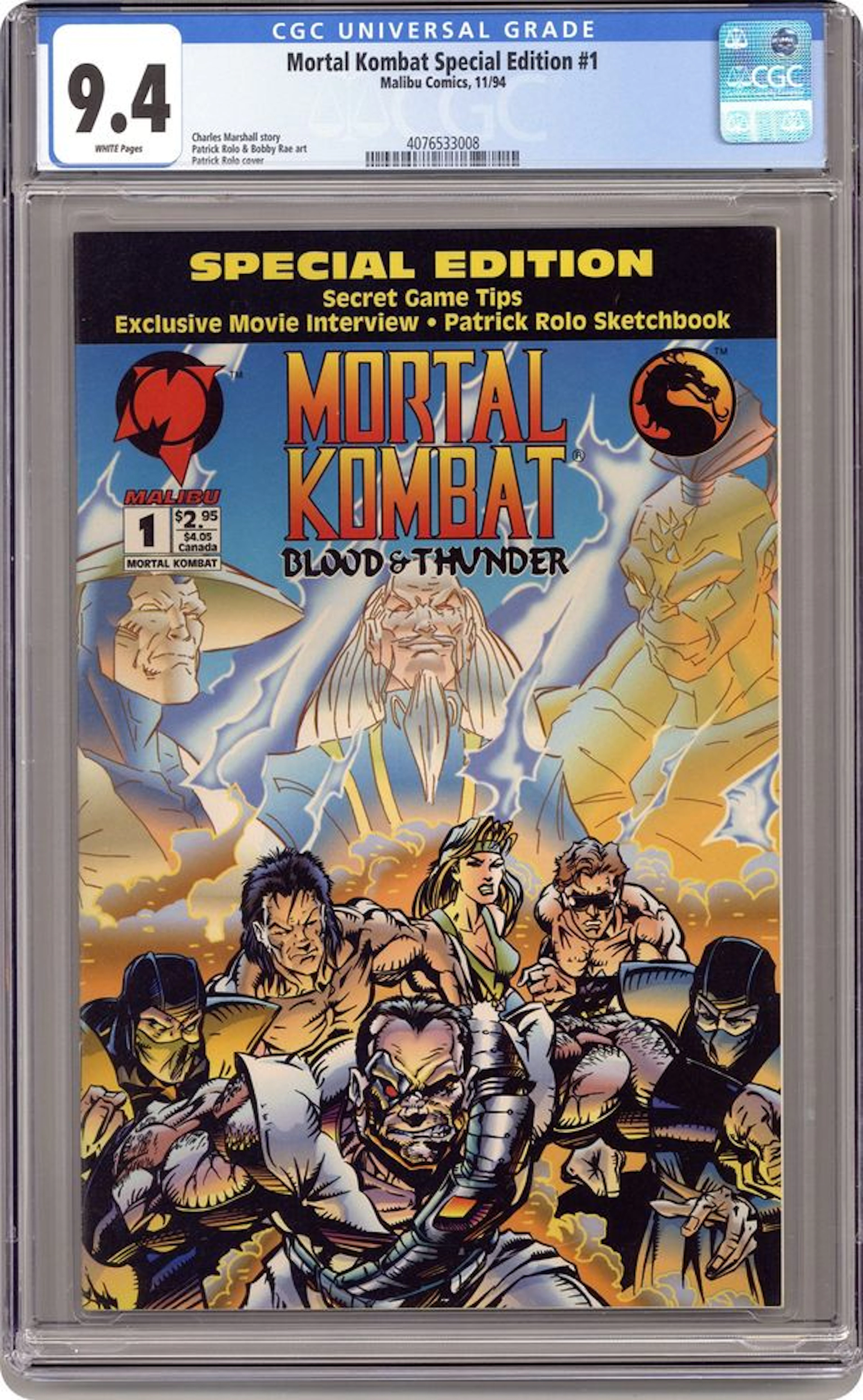 Mortal Kombat Blood and Thunder (1994) 1D.D CGC 9.4