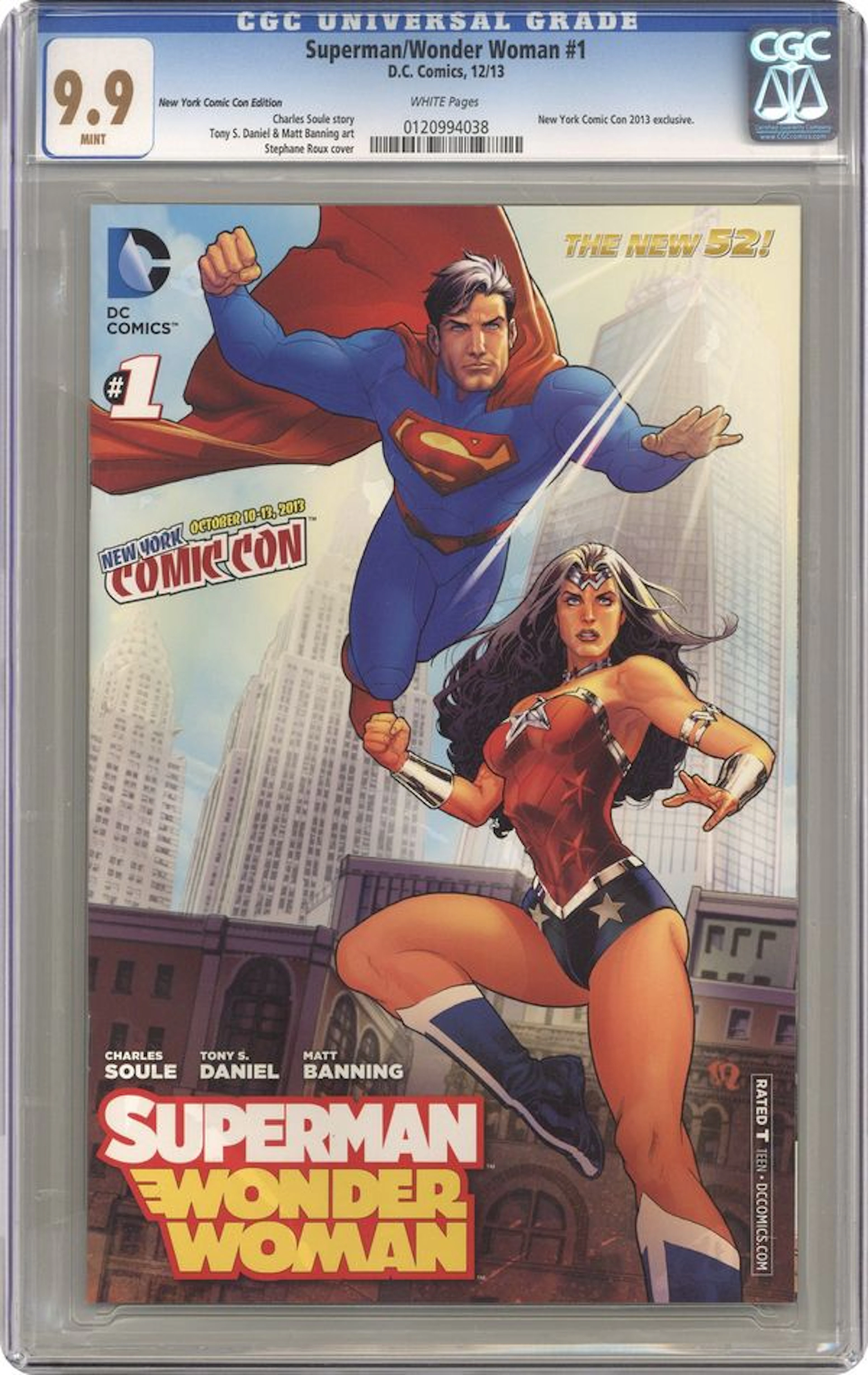Superman Wonder Woman (2013) 1NYCC CGC 9.9