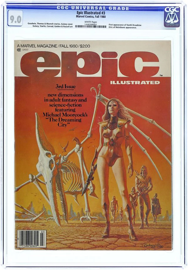 Epic Illustrated (1980 Magazine) 3 CGC 9.0