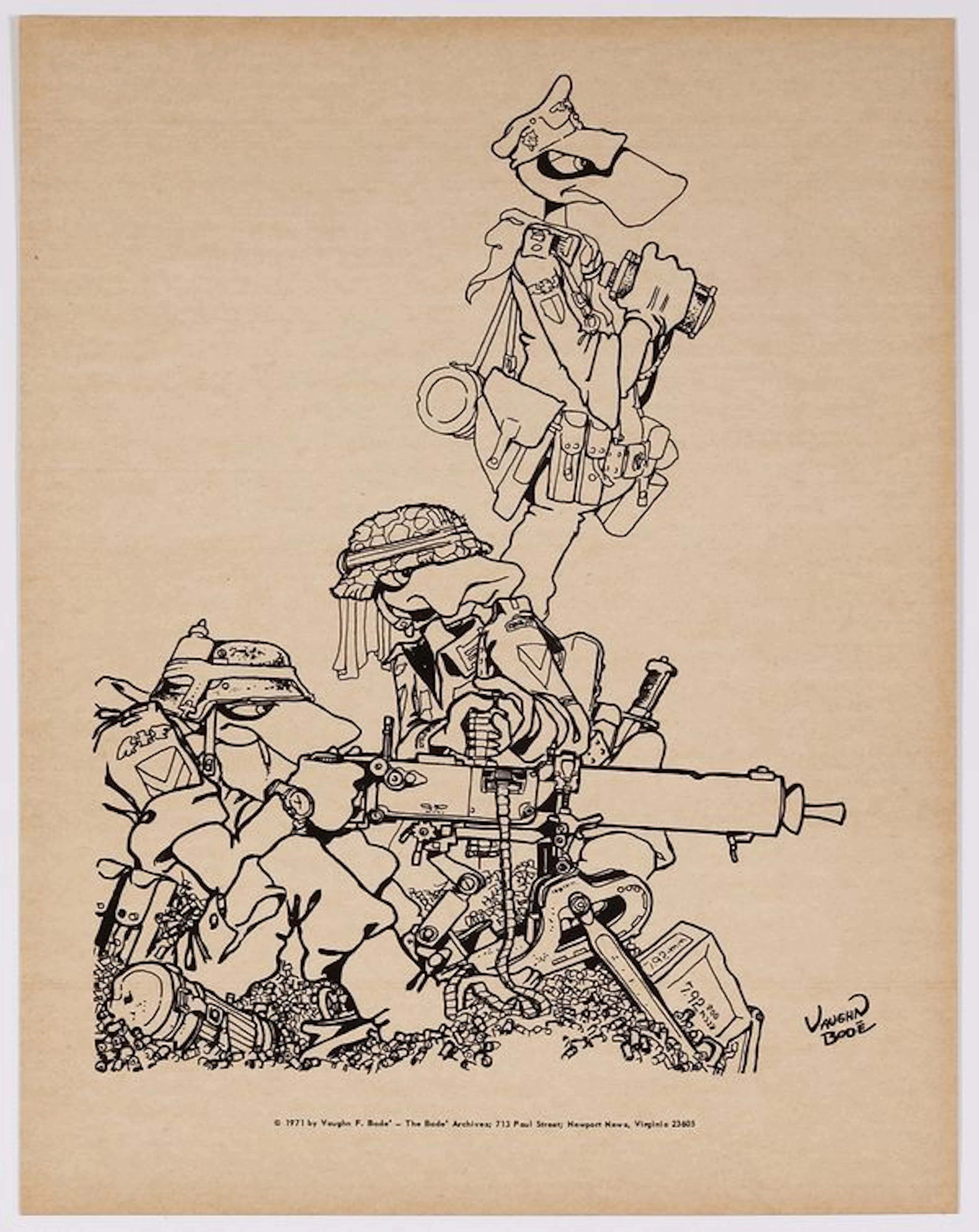 Junkwaffel Print by Vaughn Bode