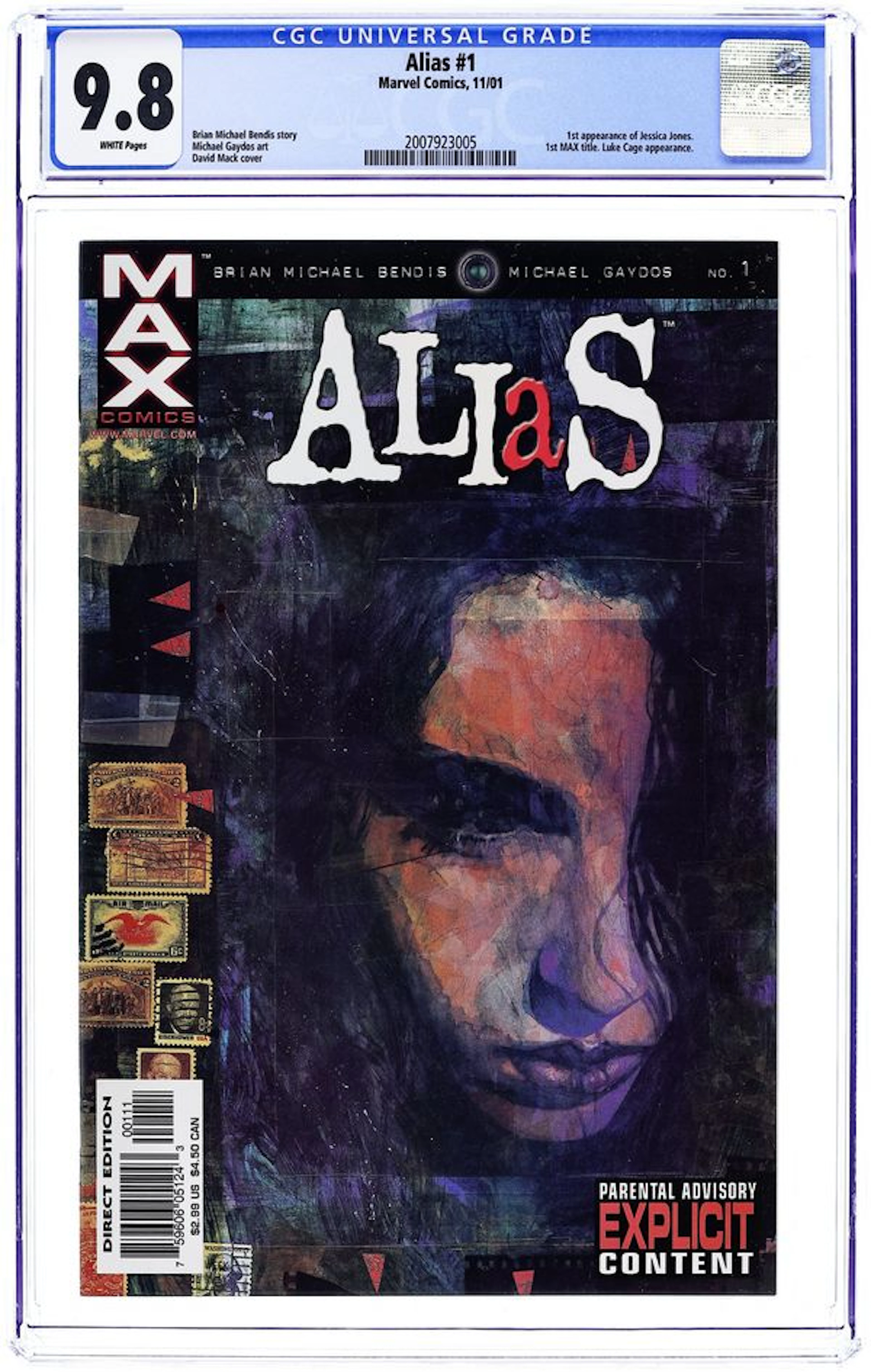 Alias (2001 Marvel) 1 CGC 9.8