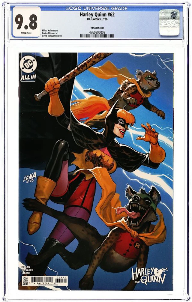 Harley Quinn (2021 DC) 62B CGC 9.8